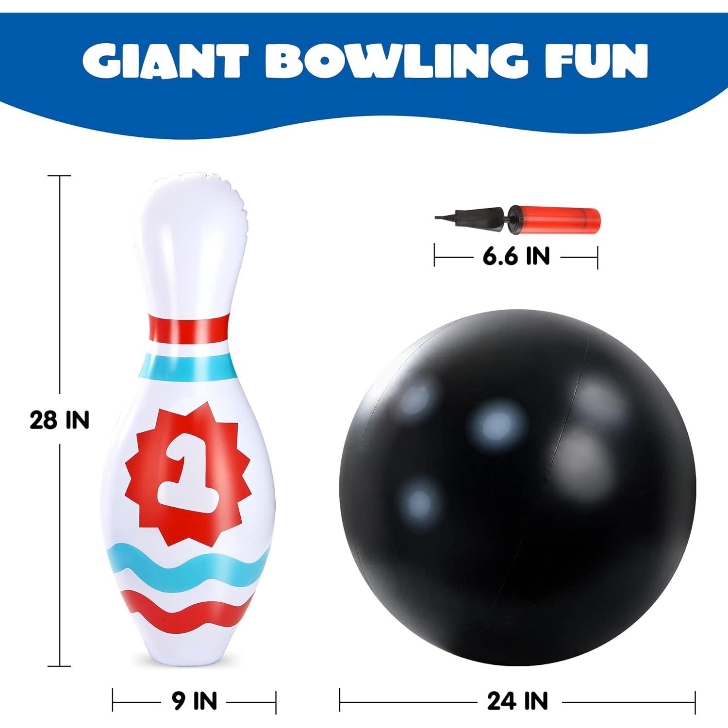 Conjunto de Bolos Inflables Gigantes JOYIN para Niños y Adultos