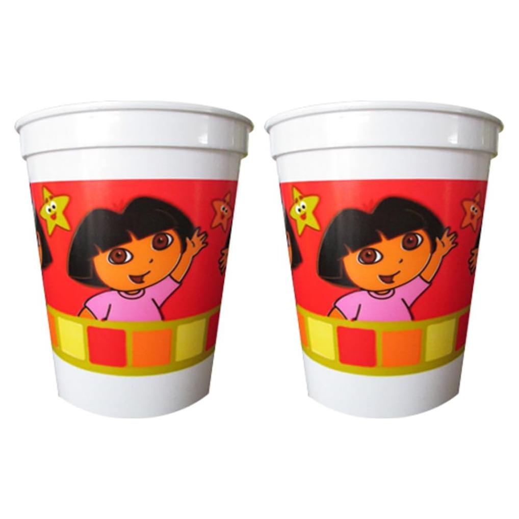 Tazas Reutilizables Dora la Exploradora Cazador de Estrellas 2 Pzas