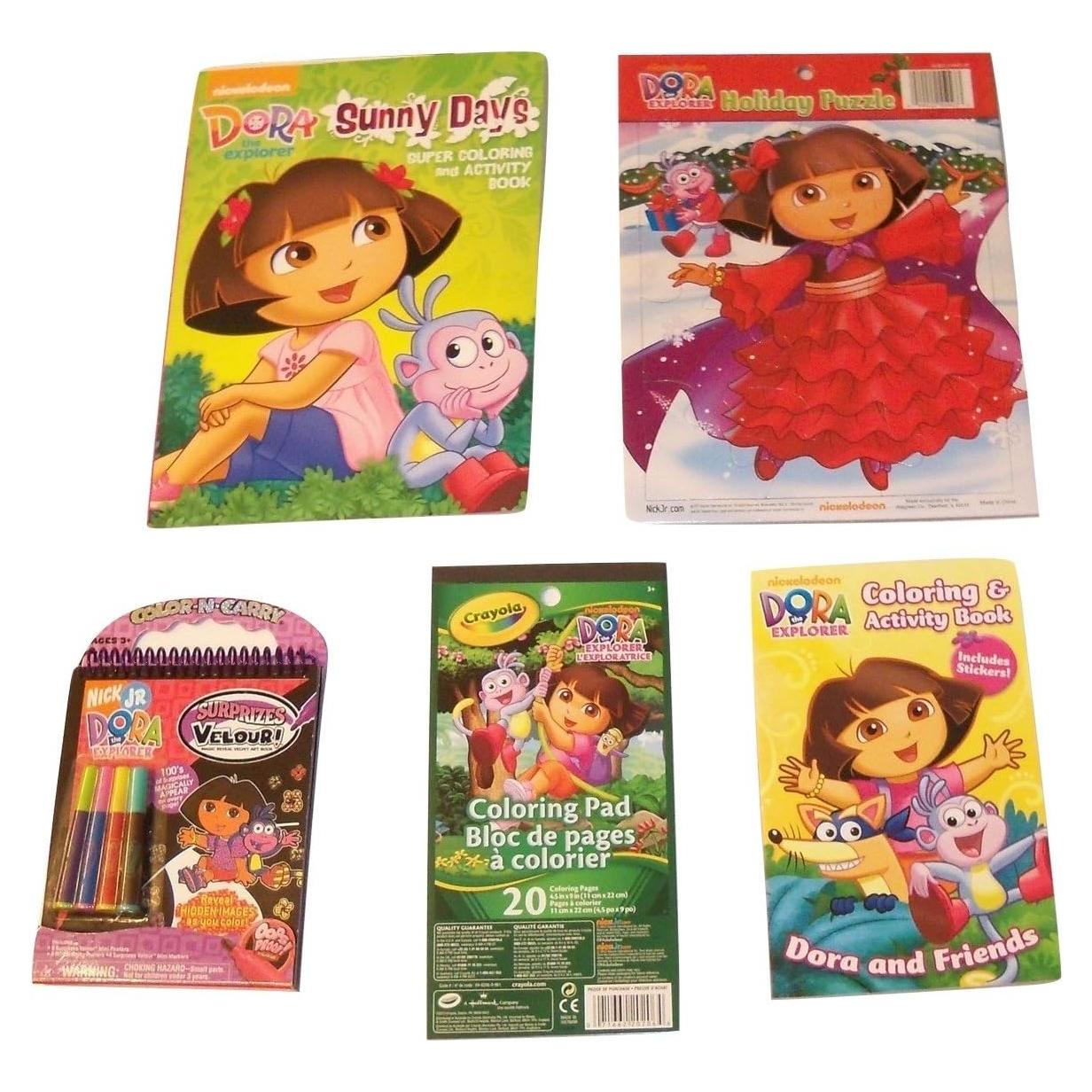 Conjunto de Regalo de Actividades Dora la Exploradora - 5 Artículos
