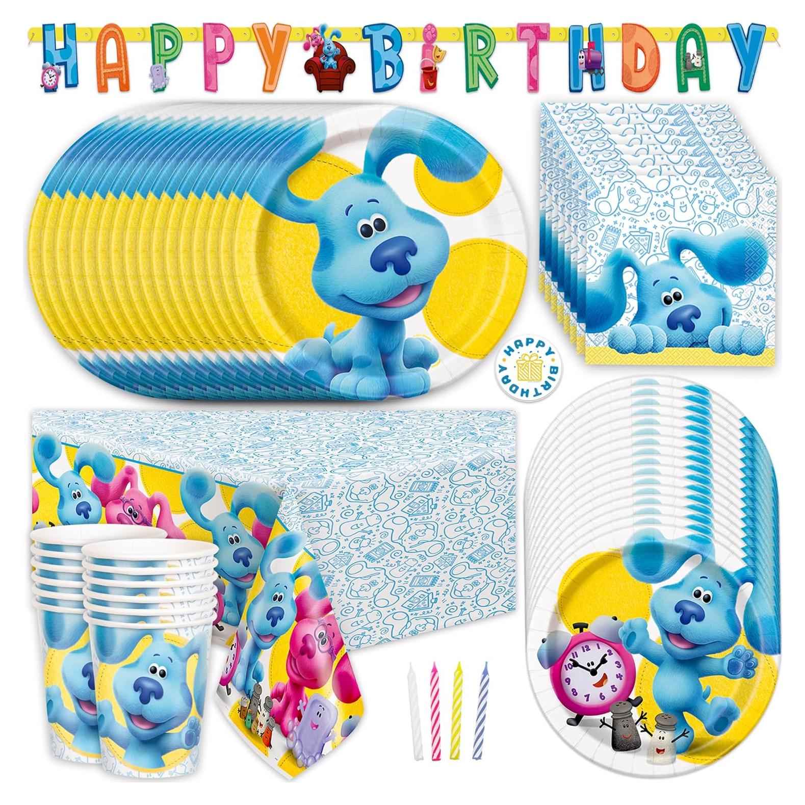 Kit de Decoración de Cumpleaños Blues Clues para 16 Invitados