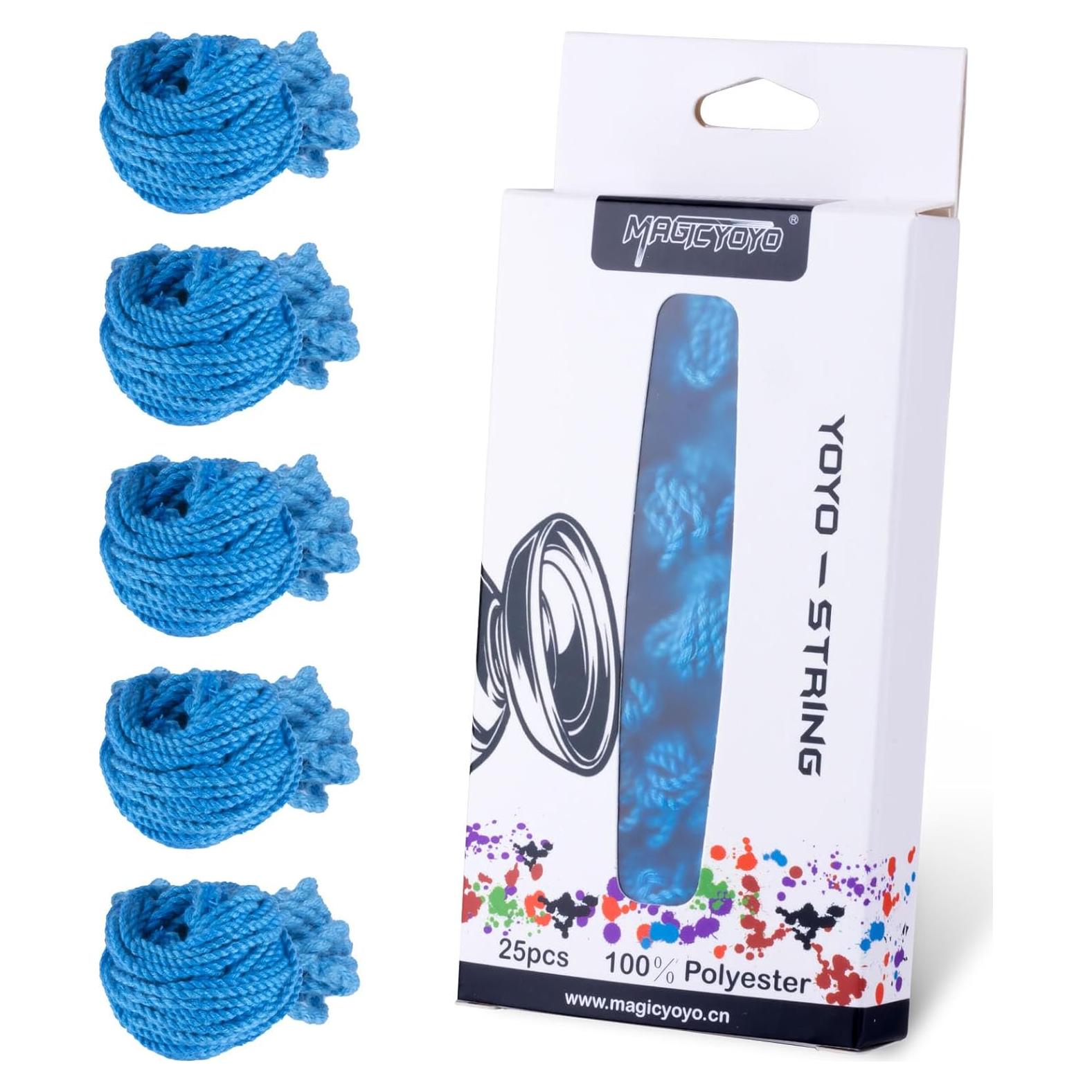 Cuerdas de Yoyo MAGICYOYO 25 Piezas 100% Poliester Azul