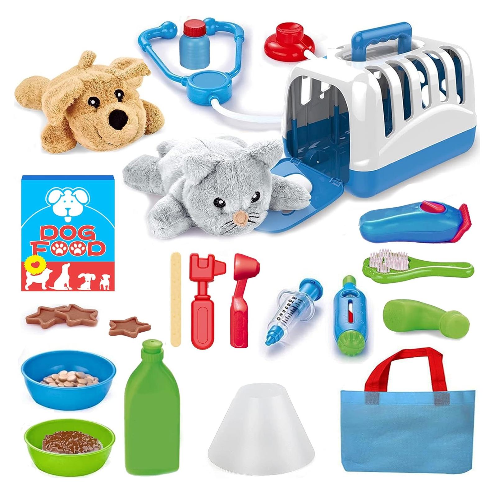 Juego de Cuidado Veterinario Deluxe Liberty Imports 34 Pzs