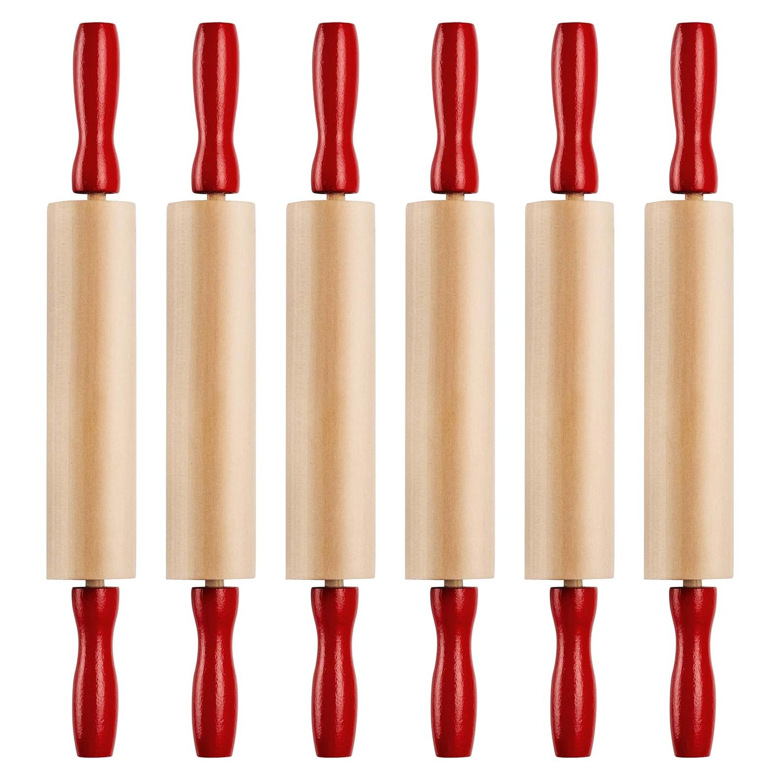 Set de 6 Mini Rodillos de Madera Bedwina 19.05 cm para Niños