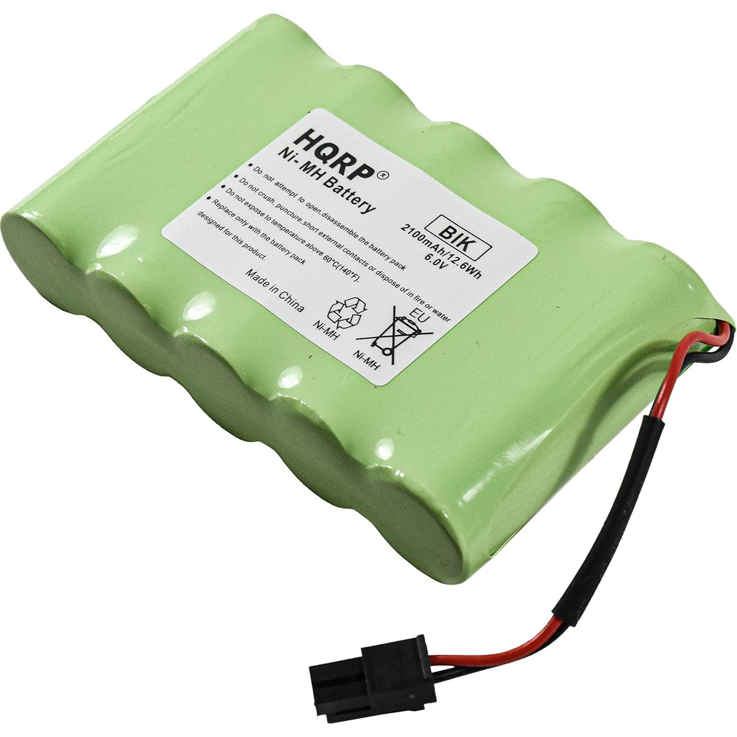 Batería de Respaldo HQRP 6V 2100mAh para Seguridad GE Interlogix