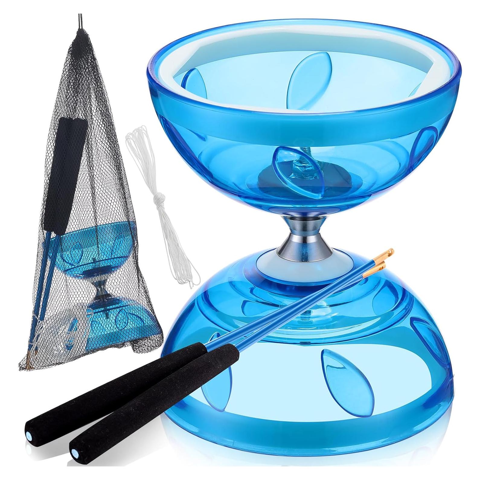 Juego de Diabolo Chino Simgoing con Palos y Cuerda Azul