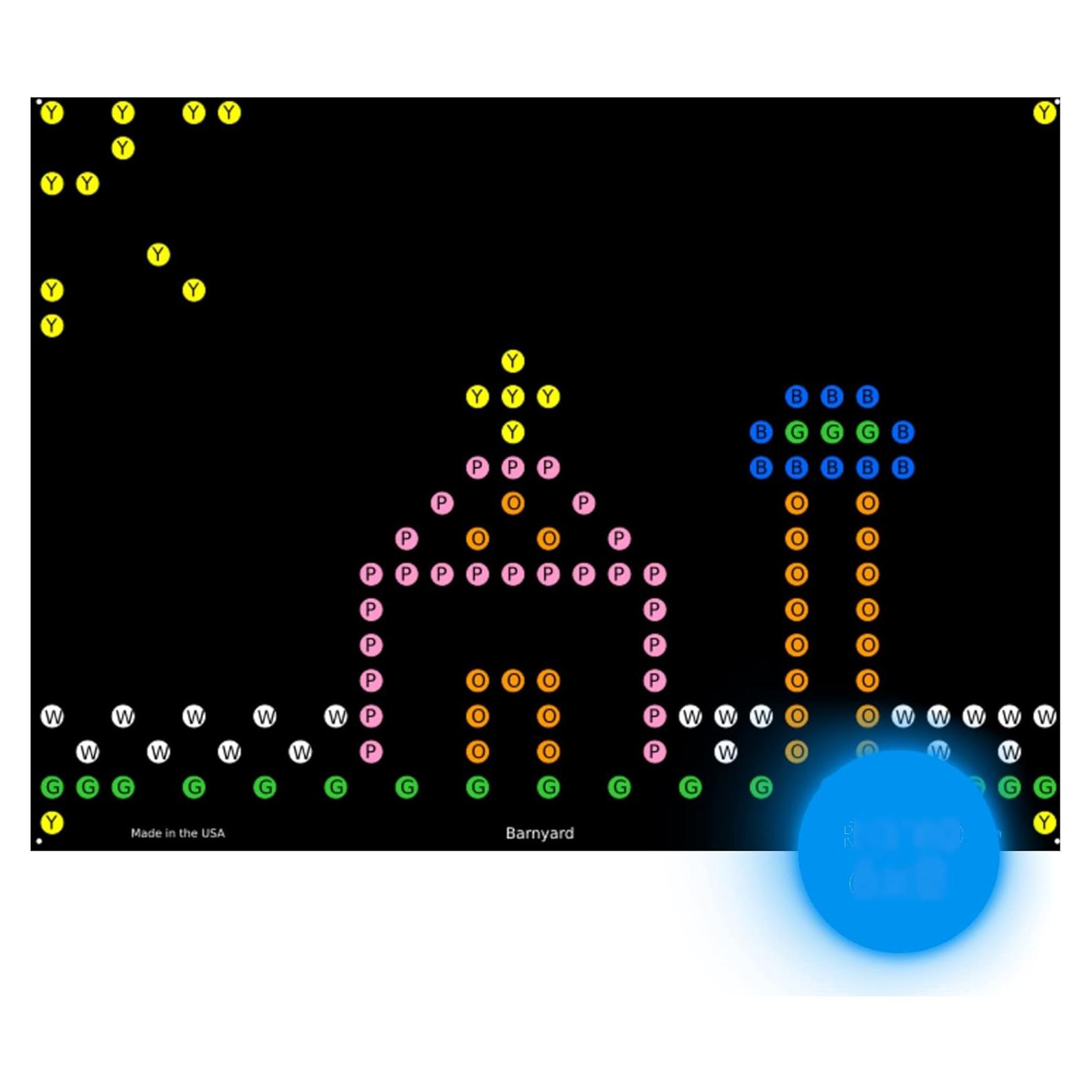 Plantillas de Recarga IllumiPeg para Lite Brite Retro 15.24x20.32cm