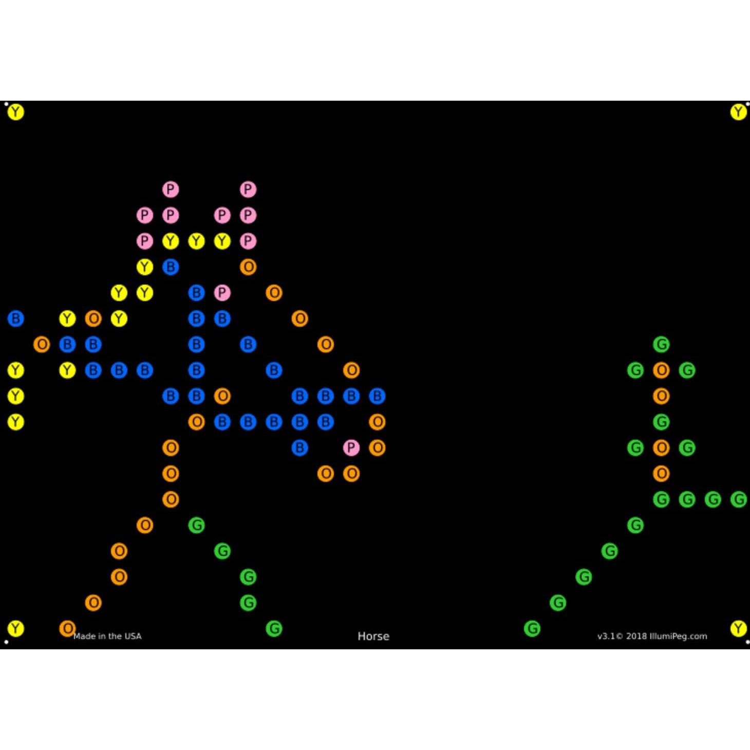 Plantillas de Recarga IllumiPeg para Lite Brite Retro 15.24x20.32cm