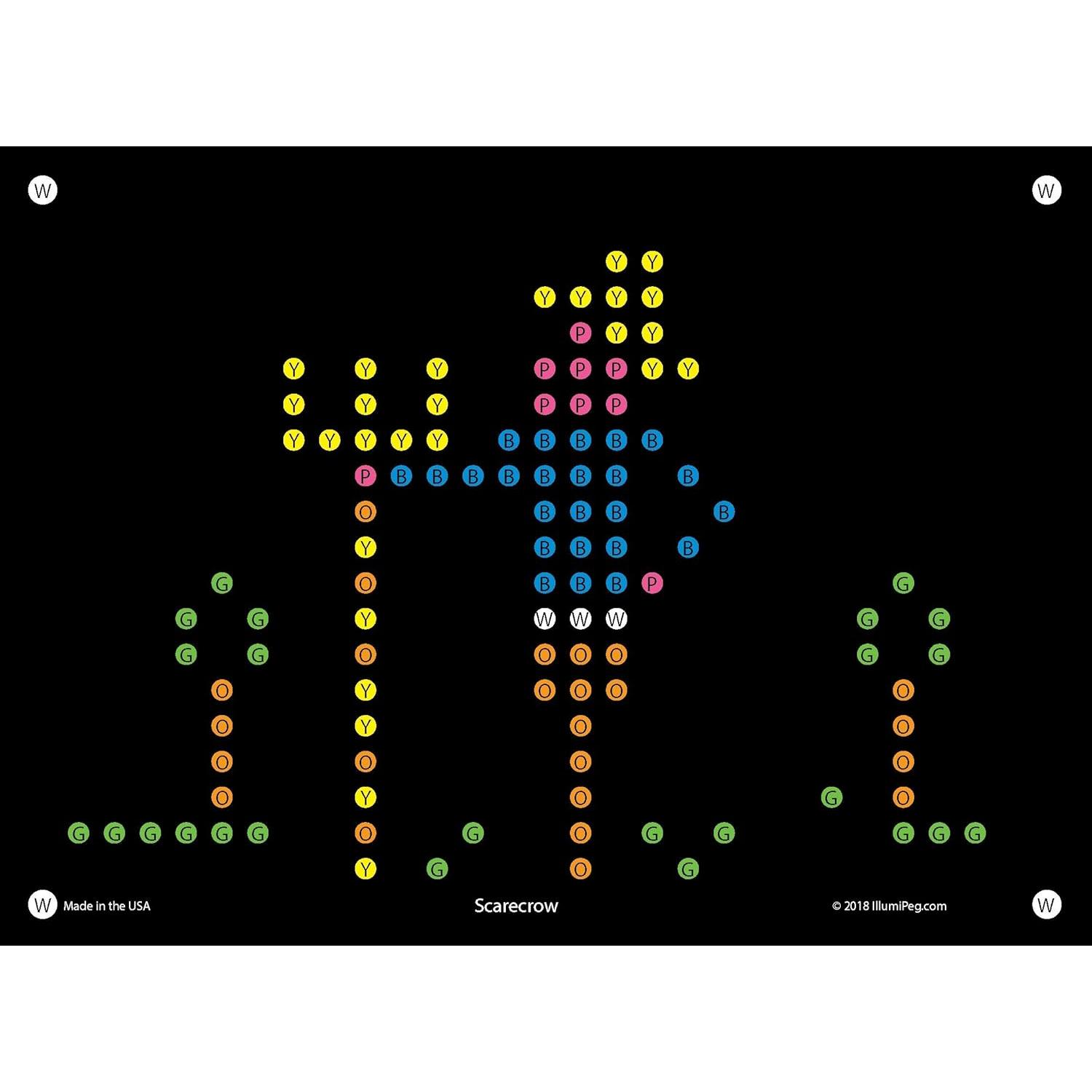 Plantillas de Recarga IllumiPeg para Lite Brite Retro 15.24x20.32cm