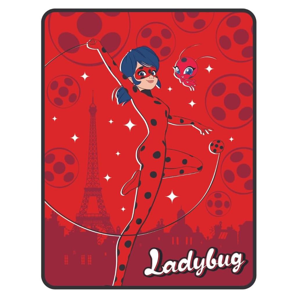 Manta Suave Miraculous Ladybug Franco 116.8x152.4 cm