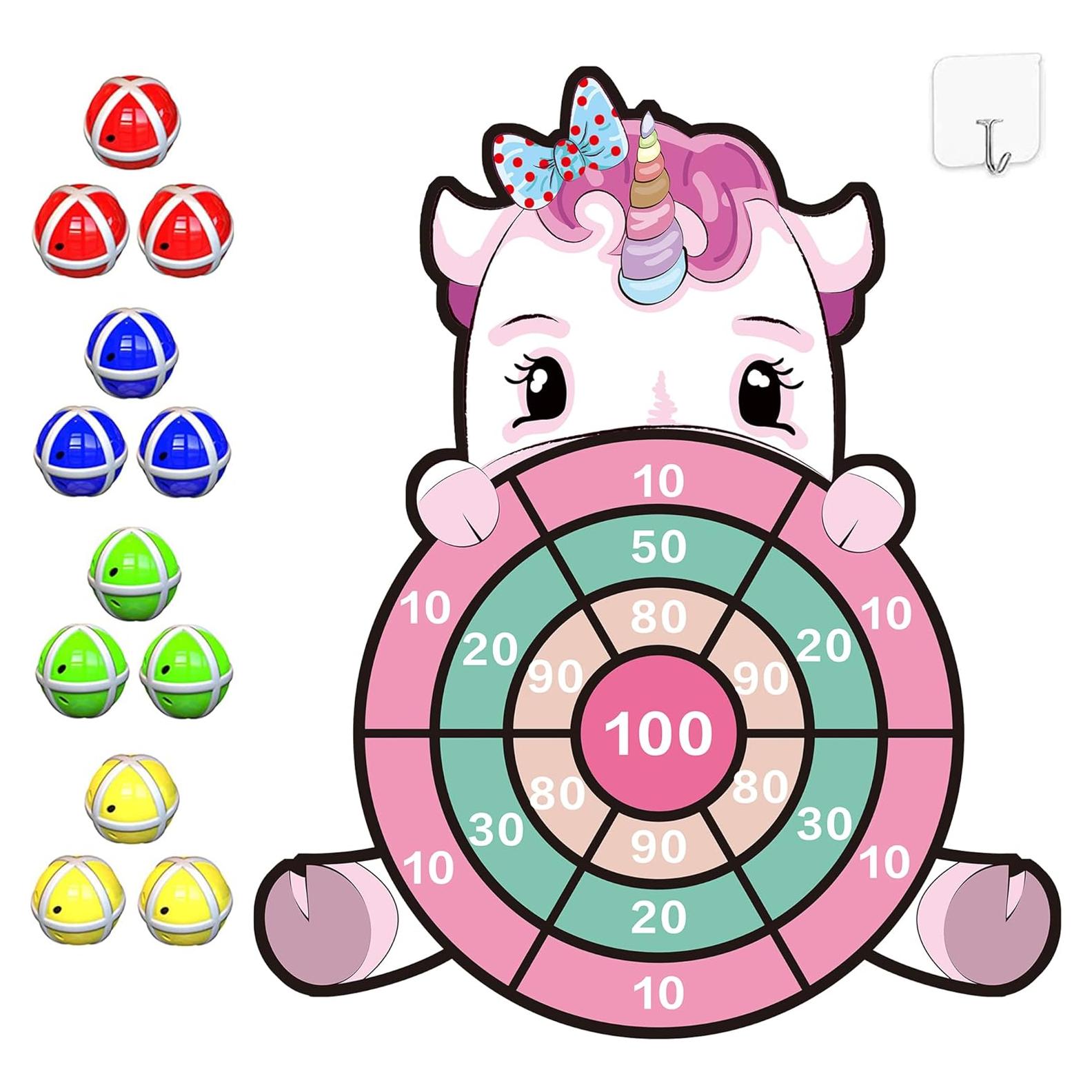 Tablero de Dardos Unicornio HONGID 63.5 cm para Niños