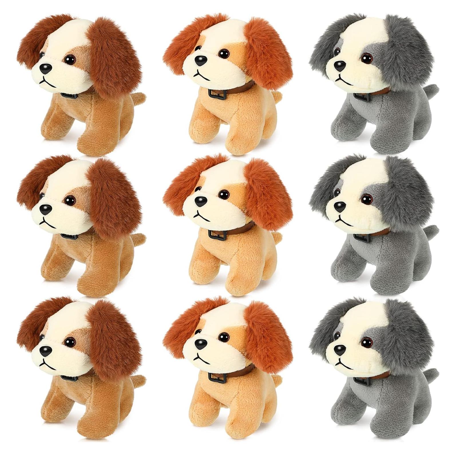 Sumind 9 Piezas Mini Perros de Peluche Suaves 12 cm