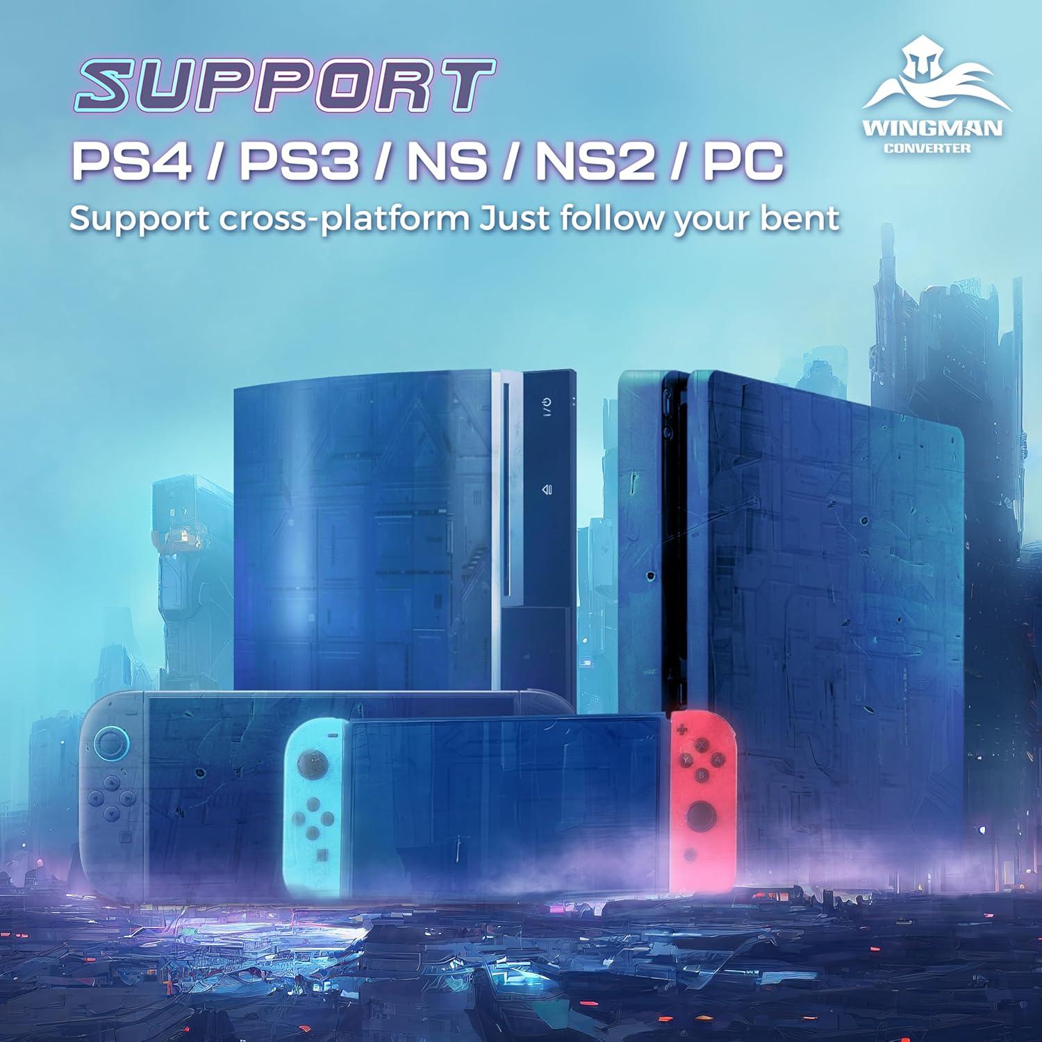 Adaptador Inalámbrico Brook Wingman XE2 - Convertidor 2-en-1 PS4, PS5, Xbox, Switch