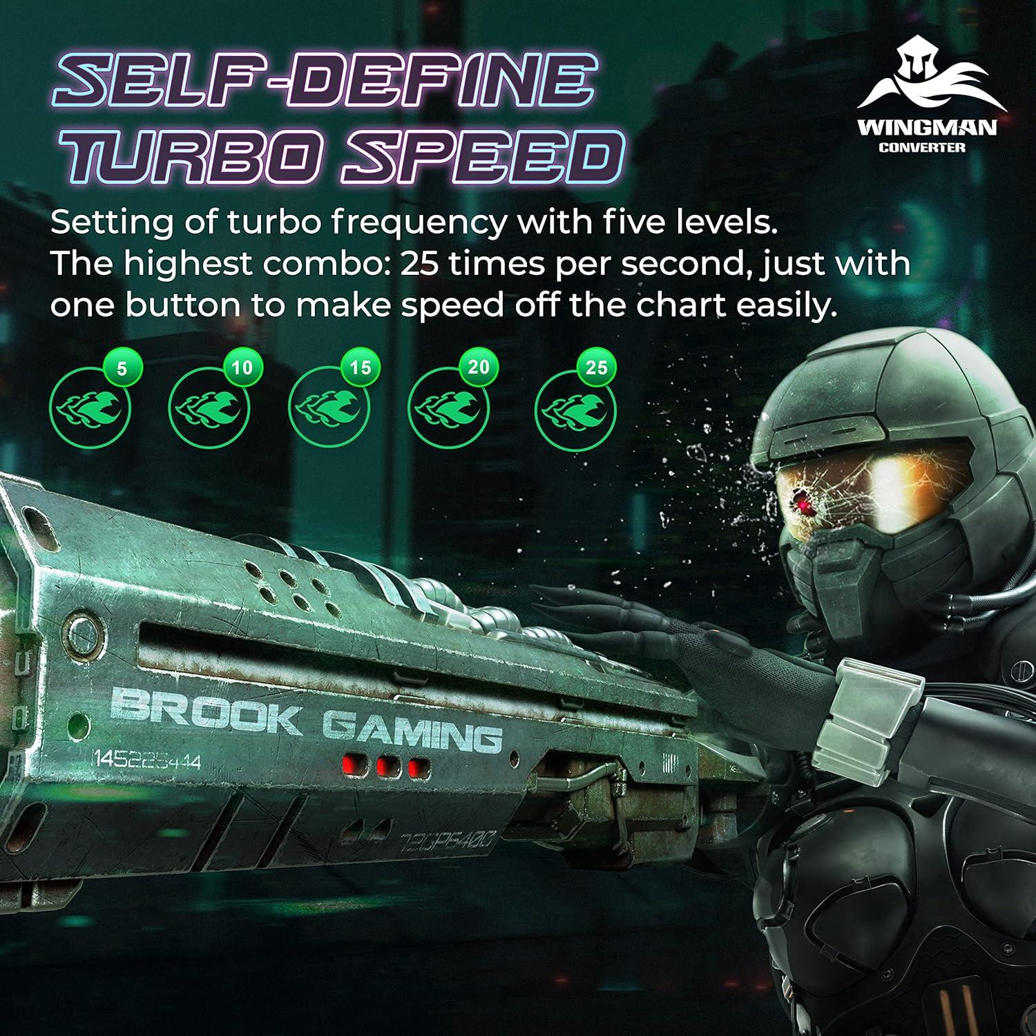 Adaptador Inalámbrico Brook Wingman XE2 - Convertidor 2-en-1 PS4, PS5, Xbox, Switch