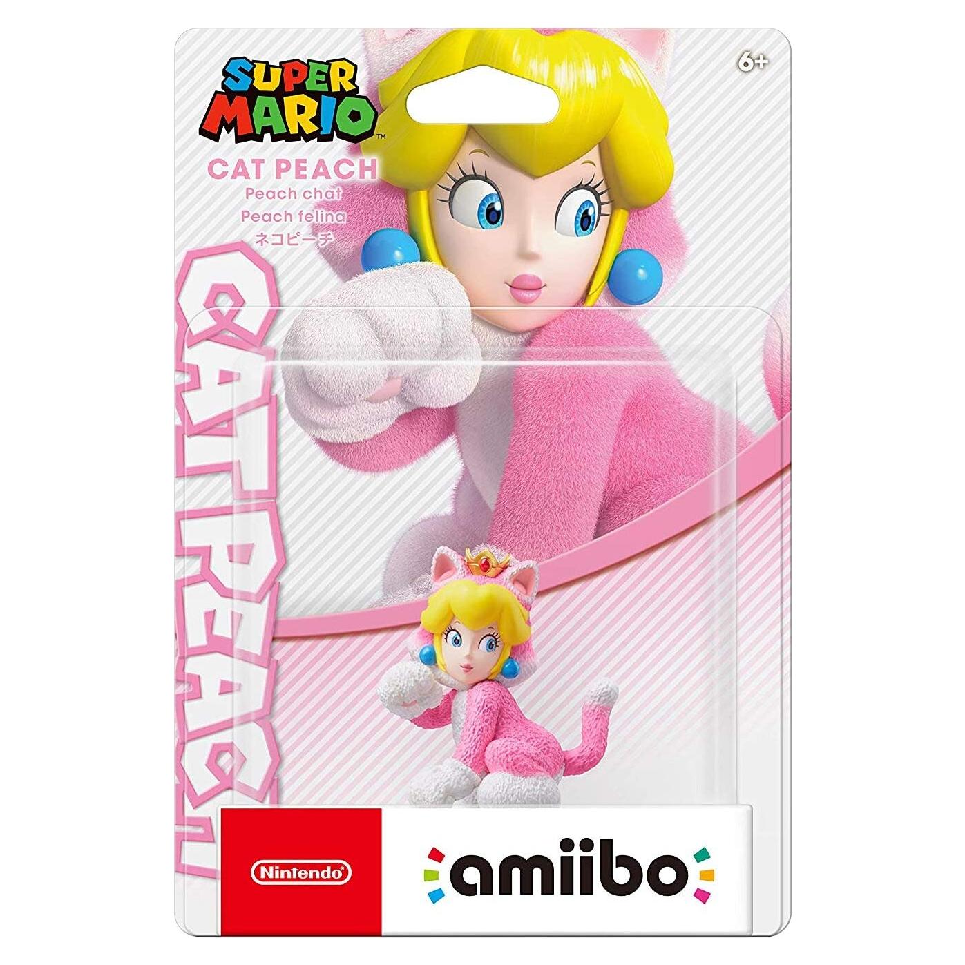 Amiibo Gato Peach Nintendo - Super Mario - 5.1x3.6x7.5cm