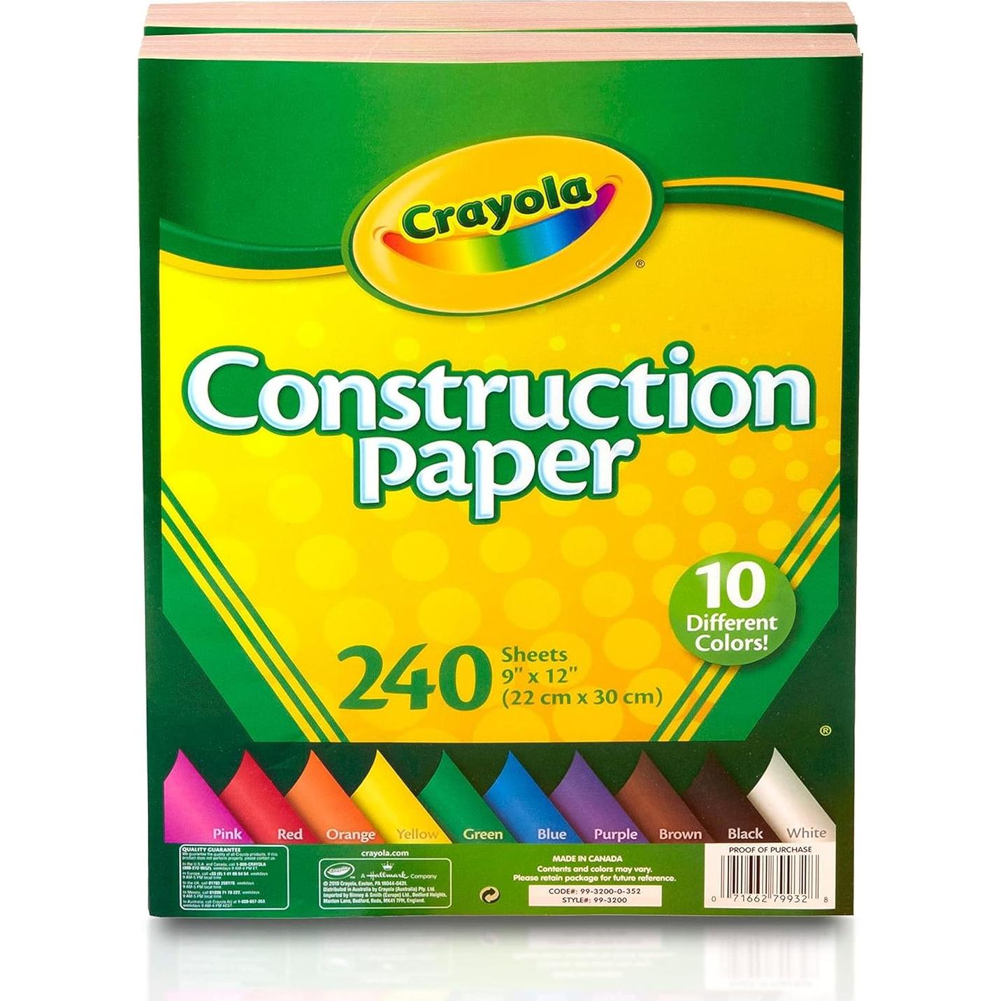 Cra-Z-Art Pintura Tempera Lavable 10 Colores + Papel 480 Hojas