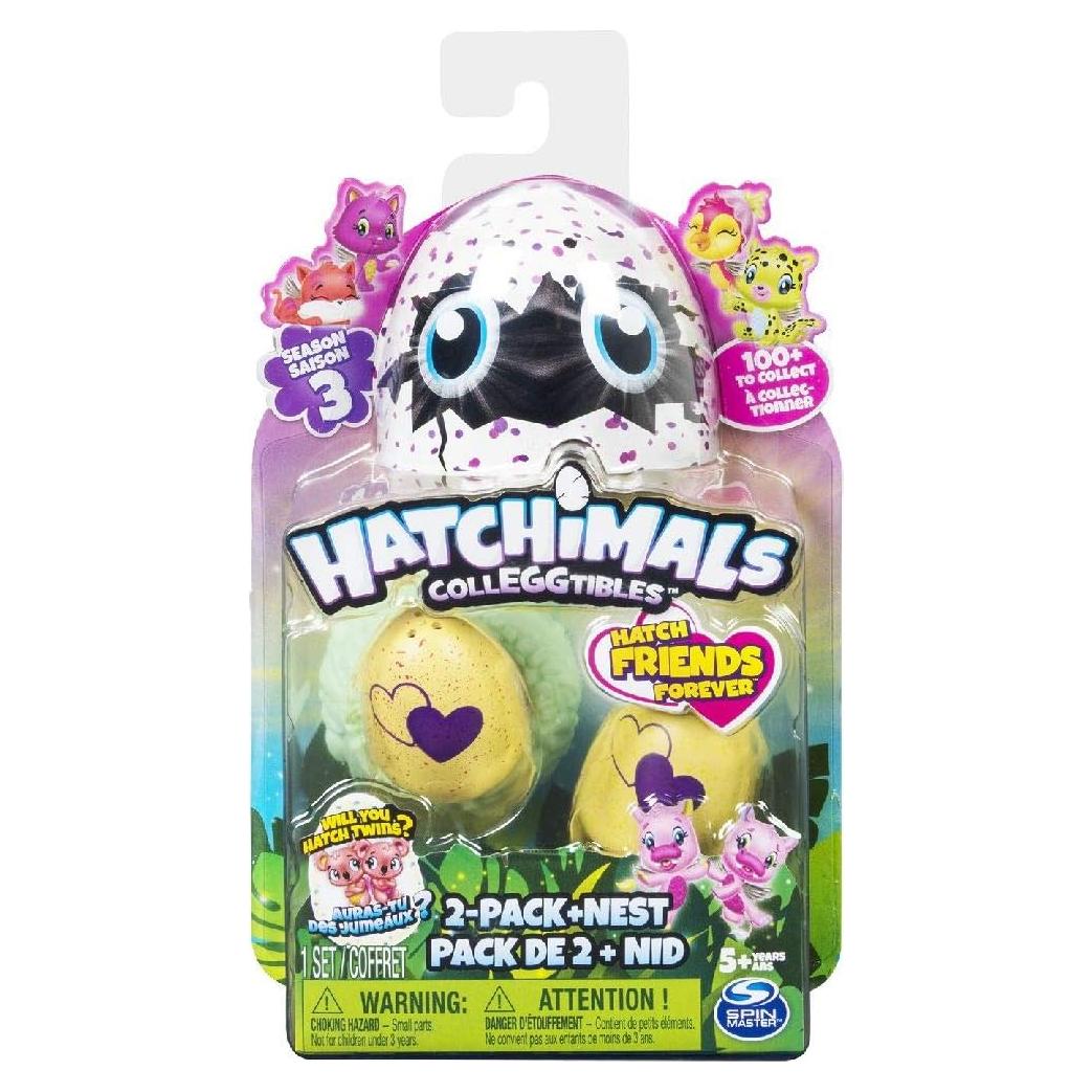 Hatchimals CollEGGtibles 2 Pack + Nido Verde - Temporada 3