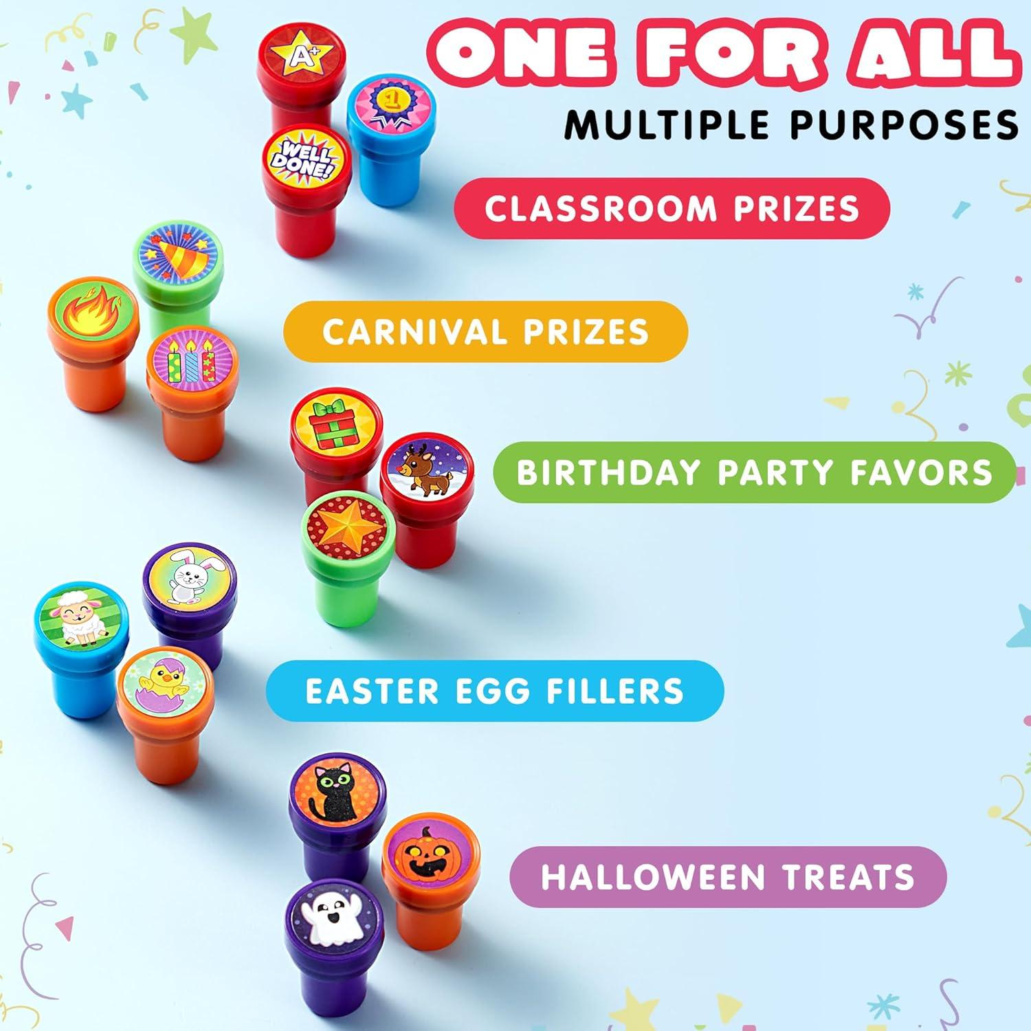 Set de 50 Sellos Temáticos JOYIN para Niños - Fiesta y Escuela