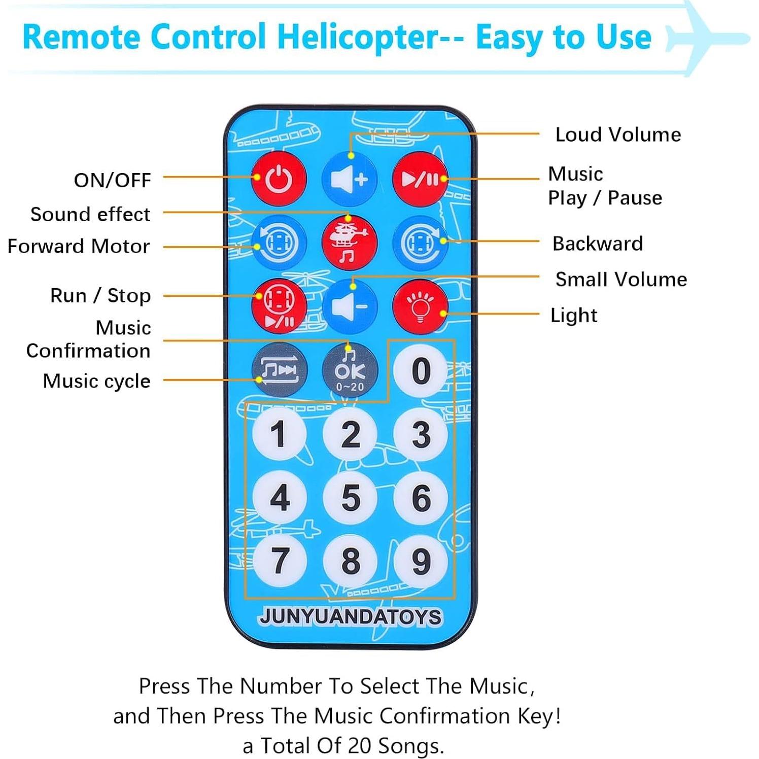 Avión Control Remoto ELEOPTION con Luces y Música 24x12 cm