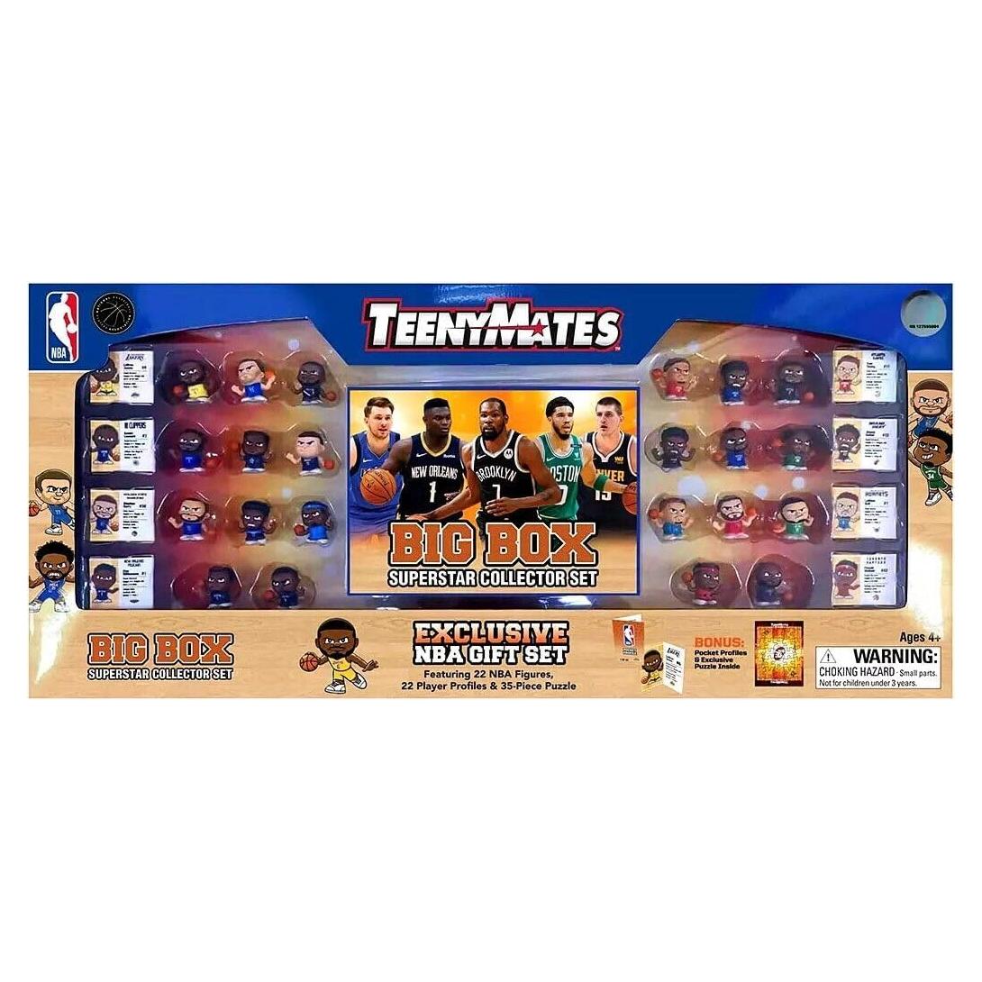 Conjunto Coleccionista NBA TeenyMates 22 Figuras + Tarjetas