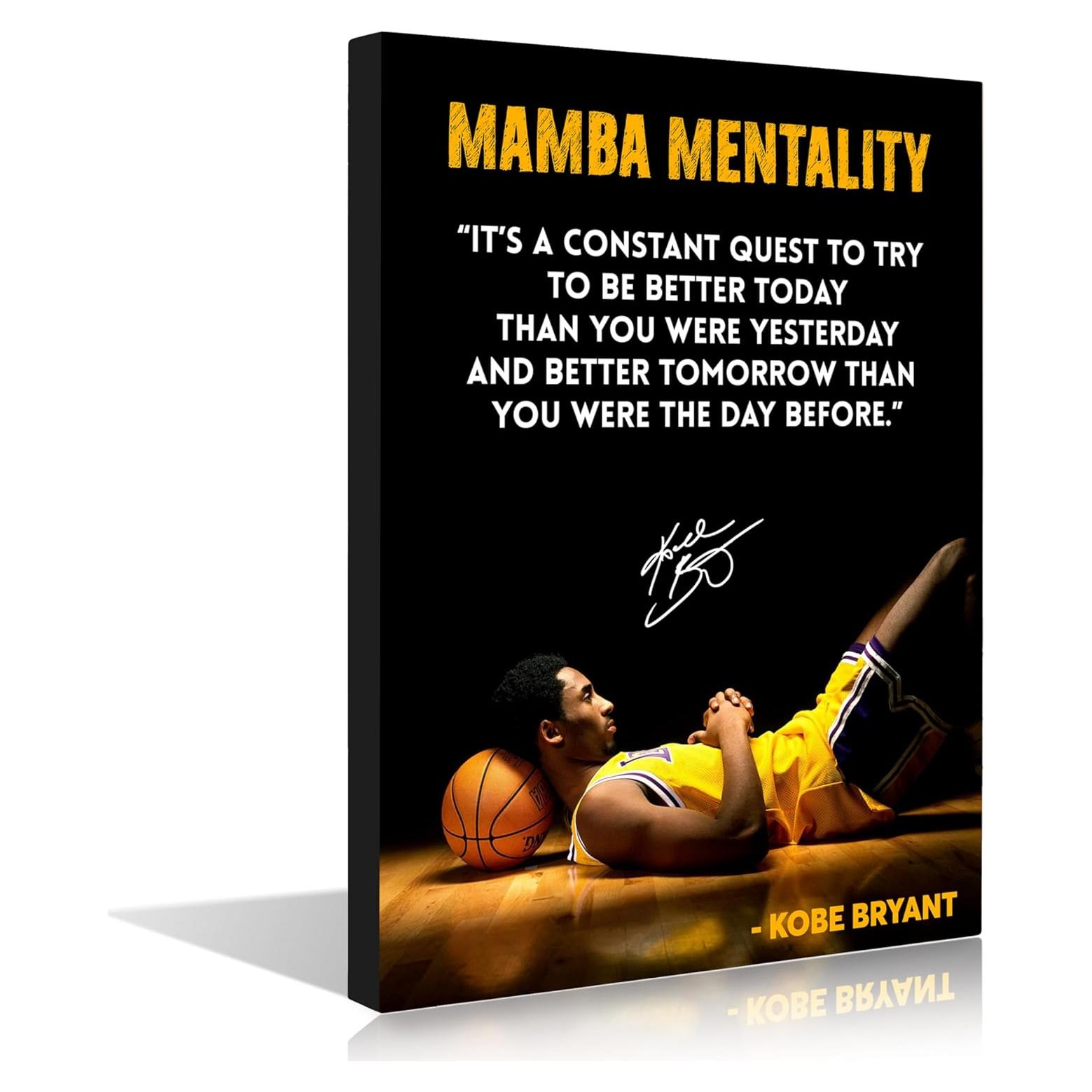 Arte de Pared Motivacional Istrion 30.5x40.6 cm Kobe Bryant