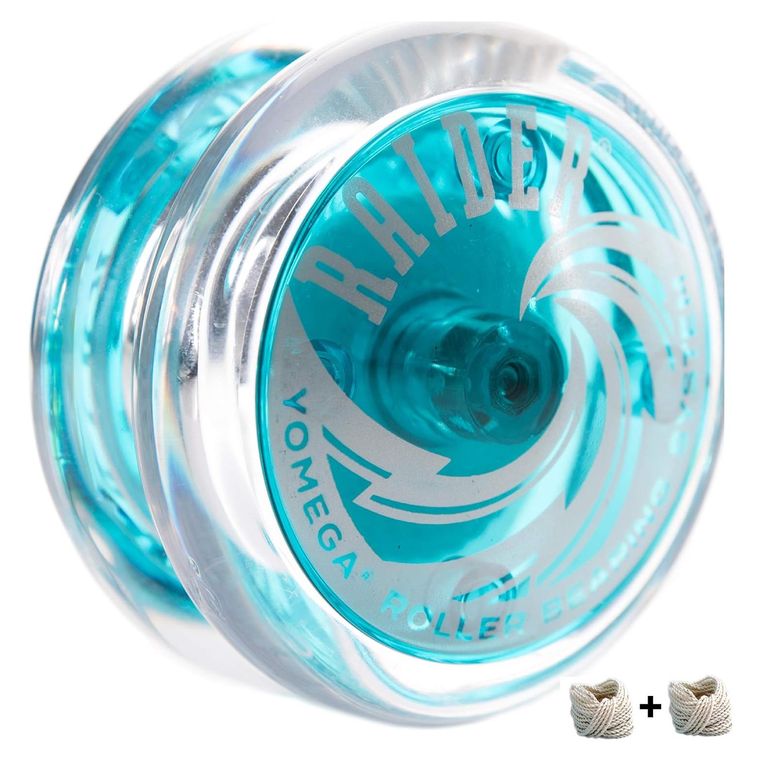 Yoyo Profesional Yomega Raider Azul Claro con 2 Cuerdas