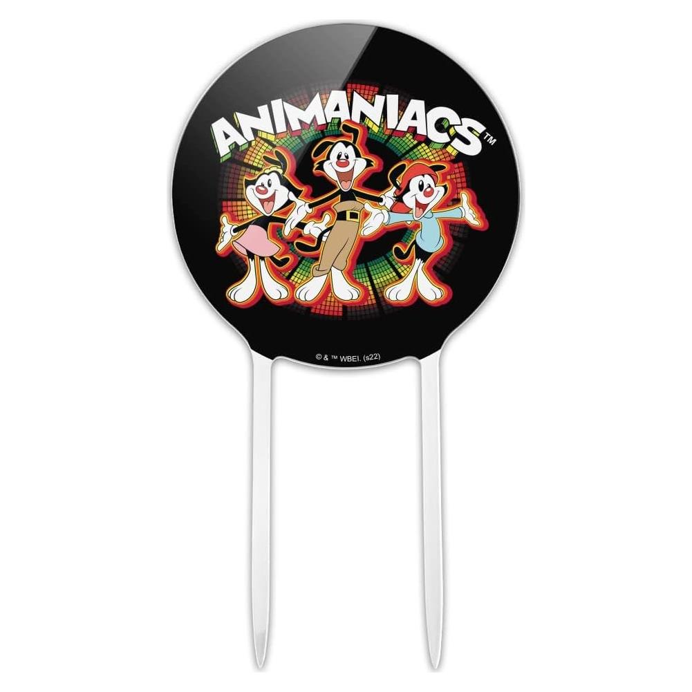 Topper de Pastel Animaniacs Acrílico 18.4 cm Fiesta Cumpleaños
