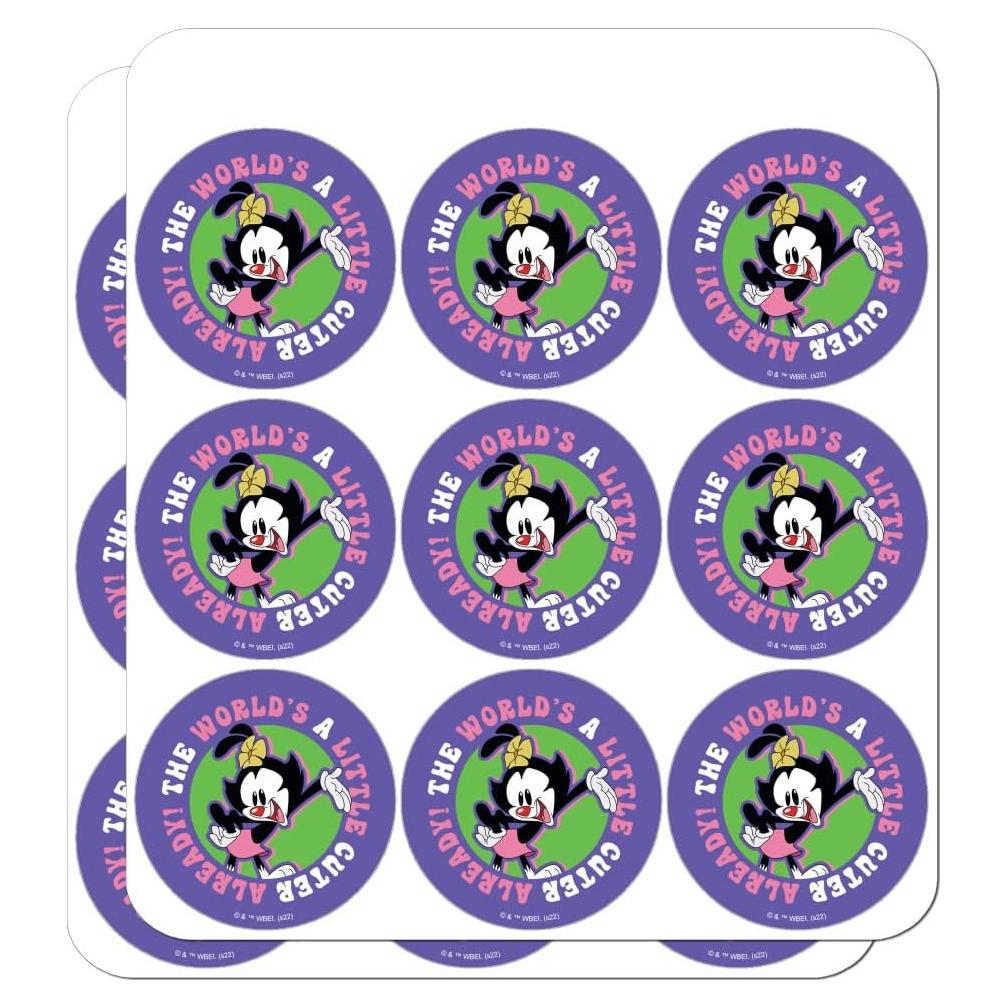 Stickers Animaniacs para Scrapbooking - 18 Piezas 5.08 cm