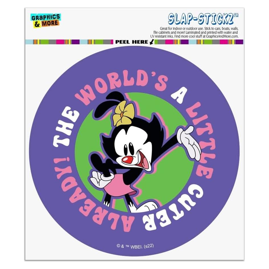 Calcomanía Automotriz Animaniacs 14cm Graphics & More