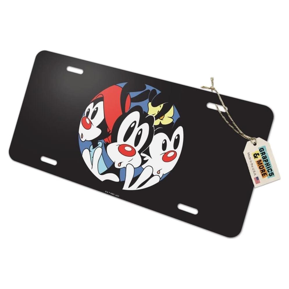Placa de Licencia de Metal Animaniacs Graphics & More 15.2x30.5cm