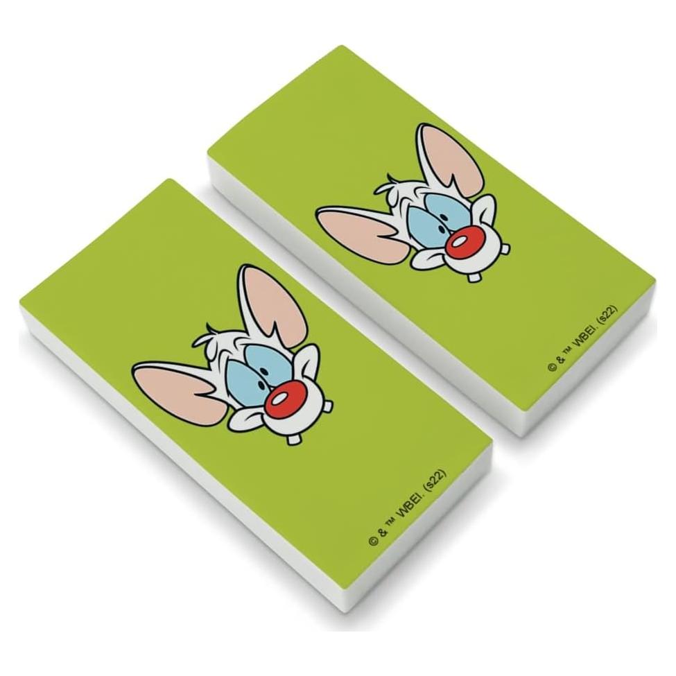 Conjunto de 2 Borradores Pinky y el Cerebro - Graphics & More