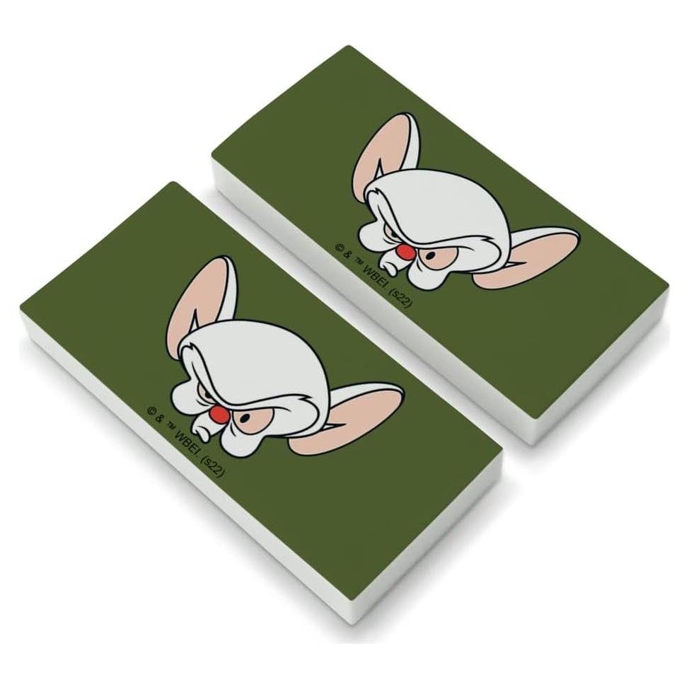 Juego de Gomas de Borrar Pinky y El Cerebro - 2 Unidades