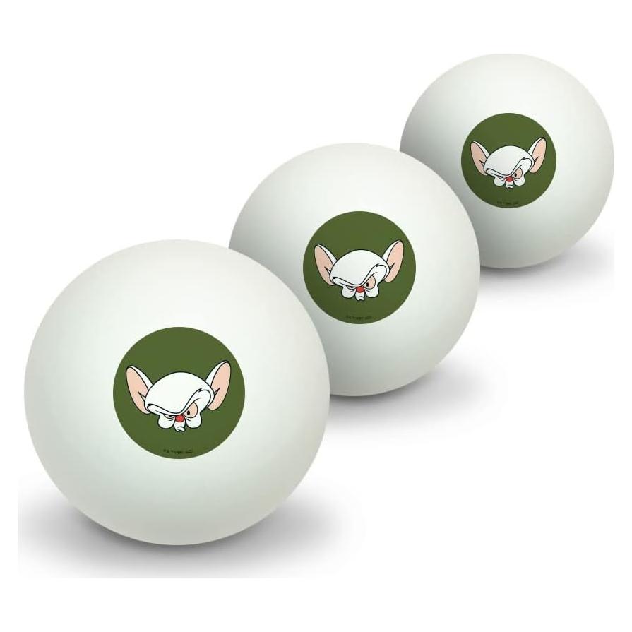 Pelotas de Ping Pong Pinky y el Cerebro - 3 Unidades