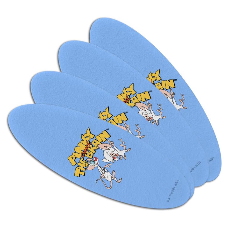 Juego de 4 limas de uñas Pinky y el Cerebro - Doble cara