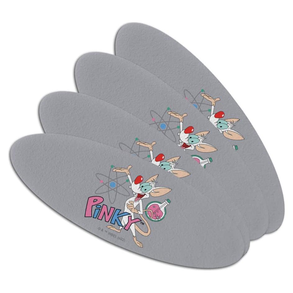 Set de 4 Limadoras de Uñas Ovaladas Pinky y el Cerebro
