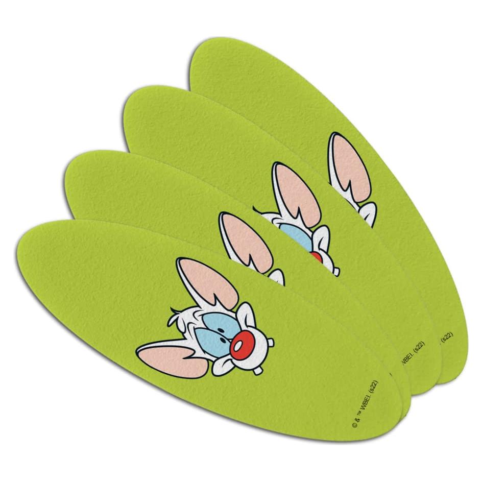 Set de 4 Limadoras de Uñas Ovaladas Pinky y El Cerebro