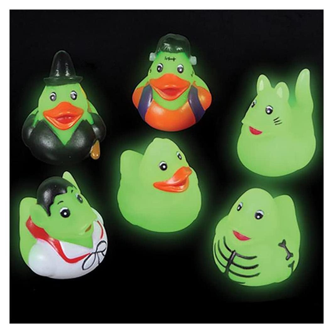 Patitos de goma zombie Halloween brillantes 24-Pack The Dreidel