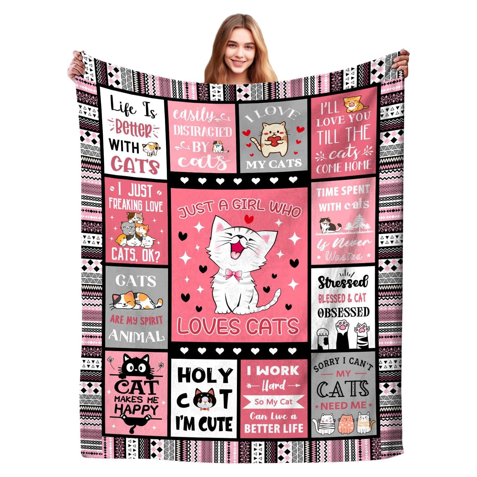 Manta de Franela Gumboy para Gatos 127x102 cm Suave y Cálida