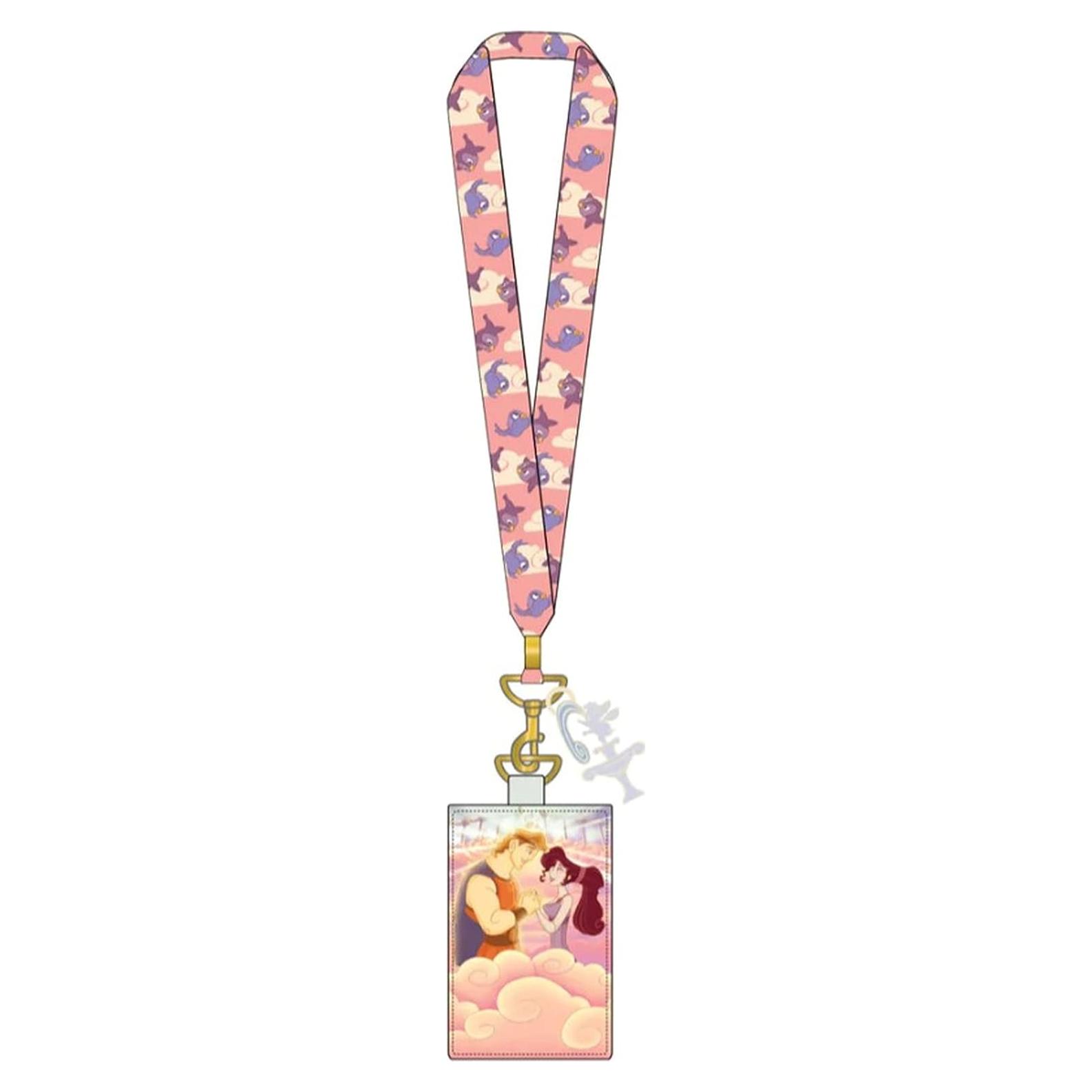 Lanyard Loungefly Disney Hércules 25 Aniversario con Portatarjetas