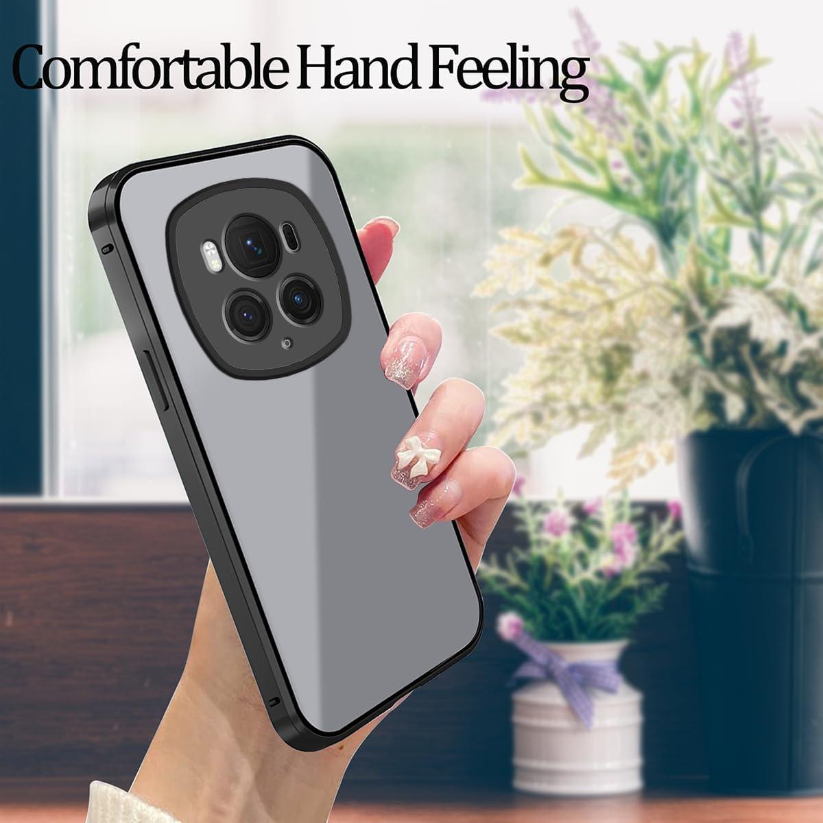 Funda Honor Magic 6 Pro Cristal Espejo Negro A Prueba de Golpes