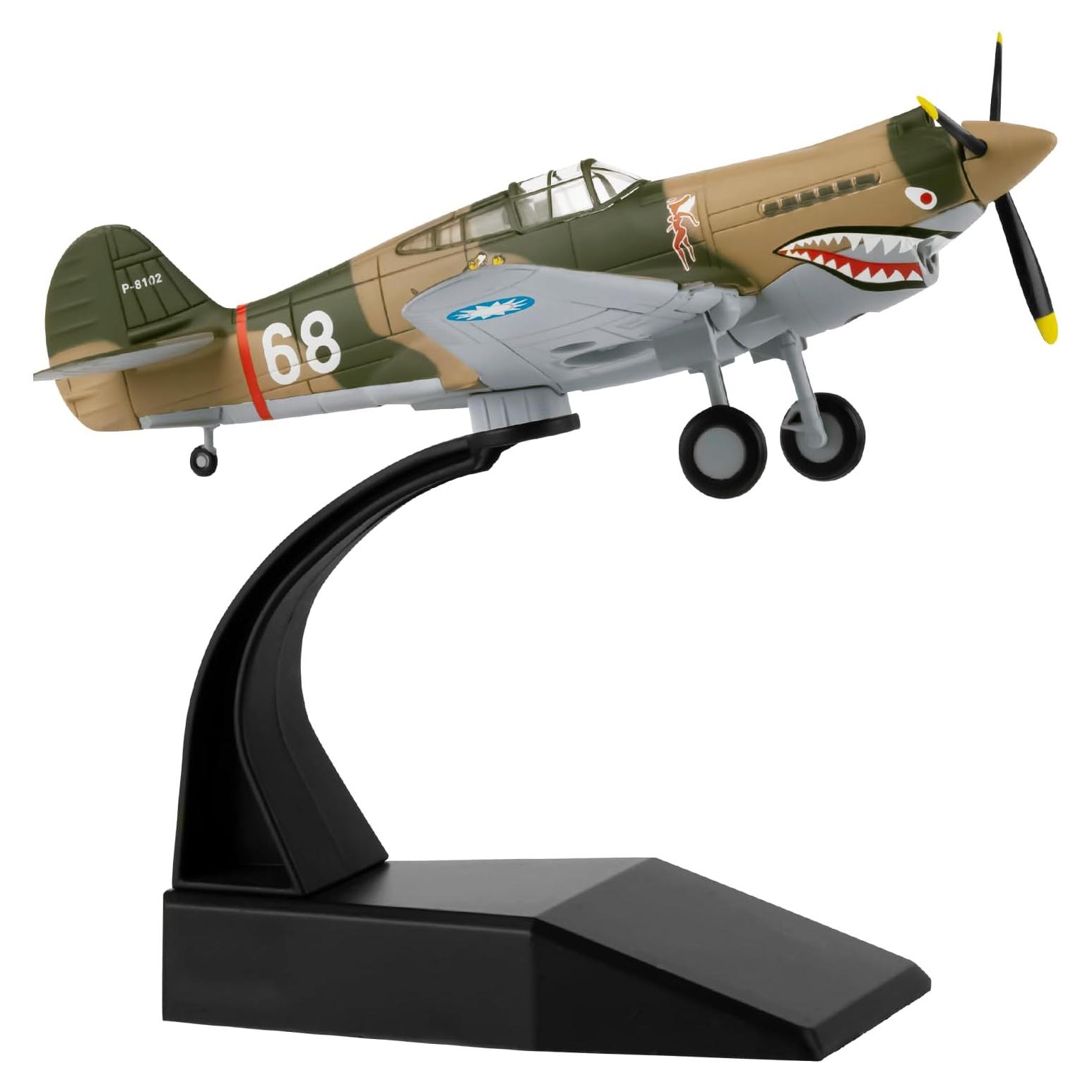 Modelo de avión militar HANGHANG P40-68 Warhawk 1:72