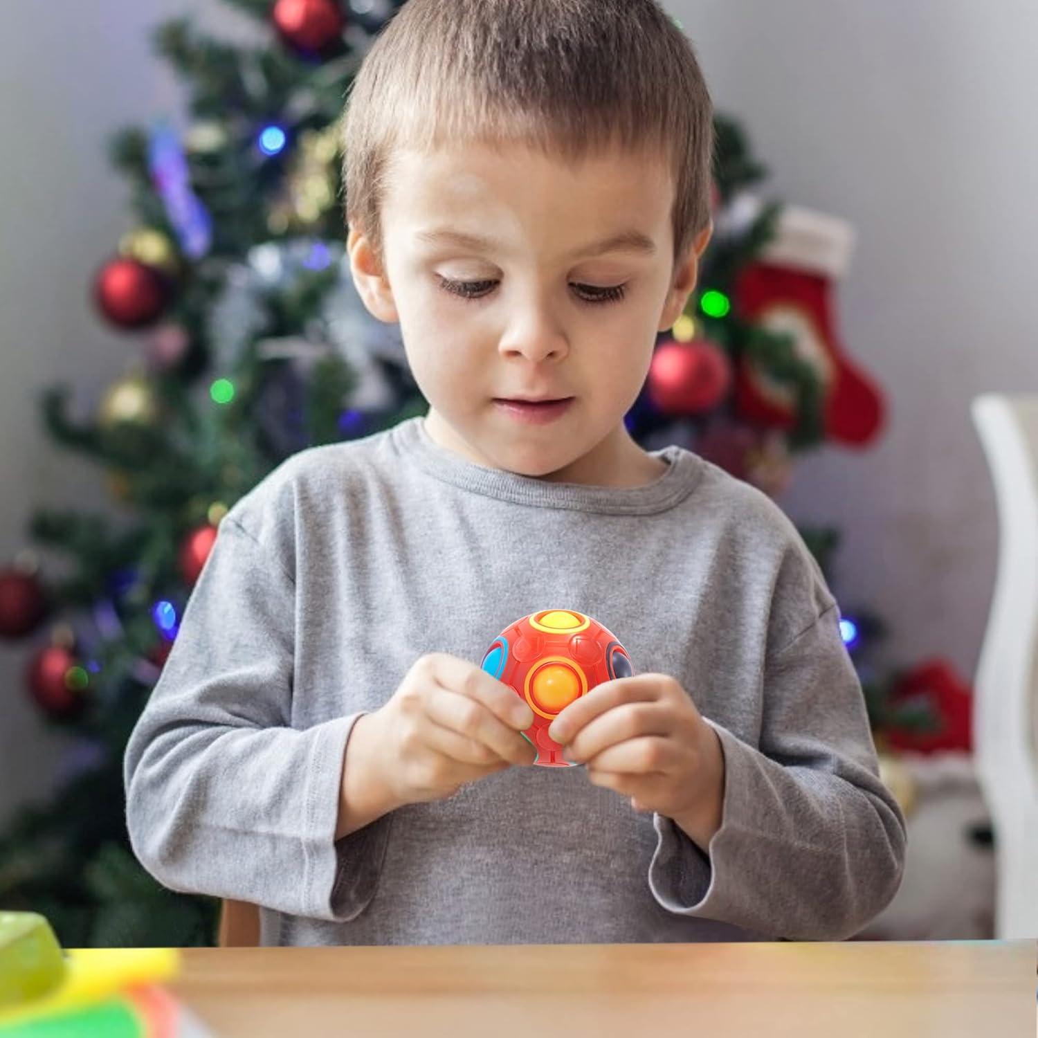 Bola Rompecabezas Mágica Vdealen 7 cm Antiestrés Rojo