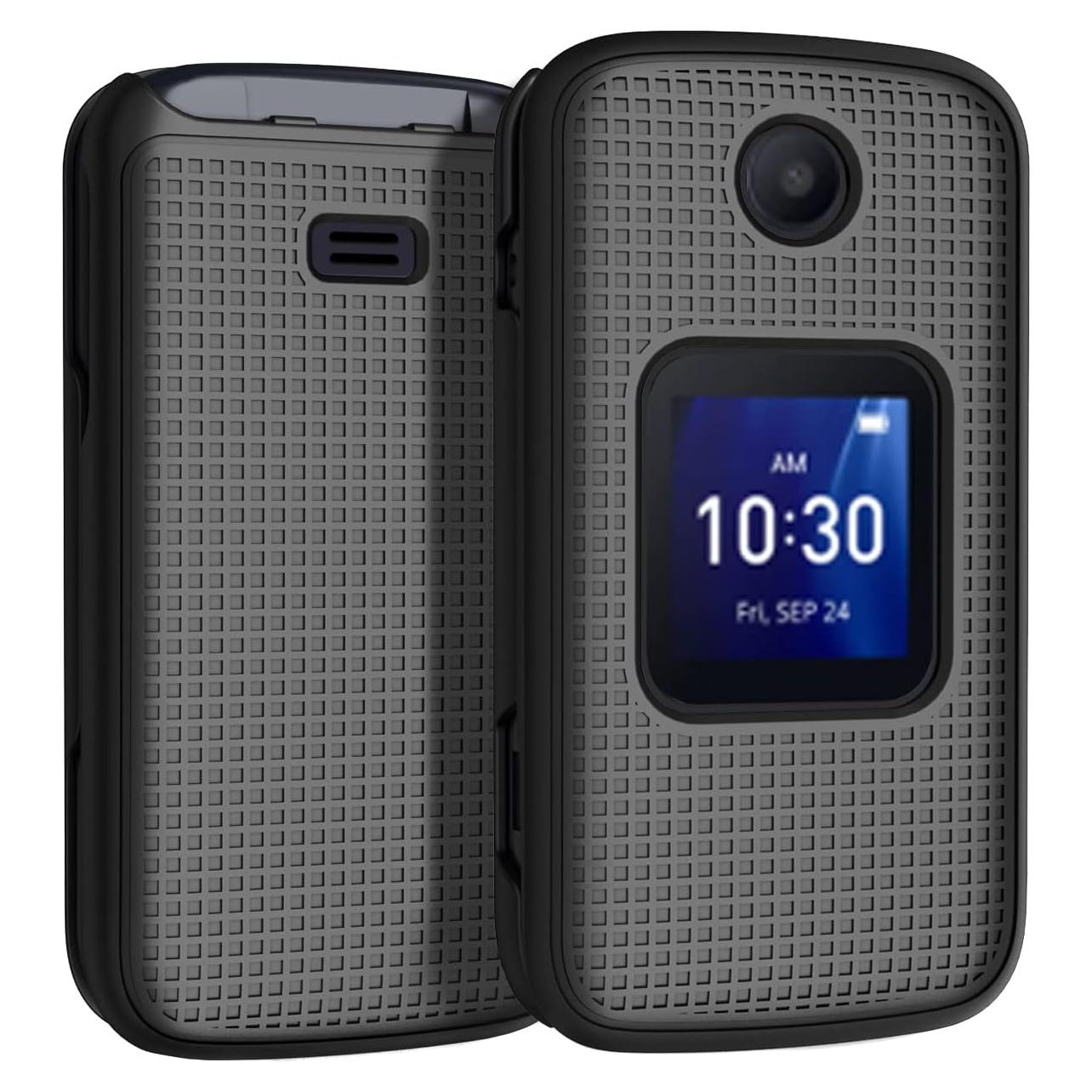 Funda Dura Nakedcellphone para Alcatel Go Flip 4 - Negro
