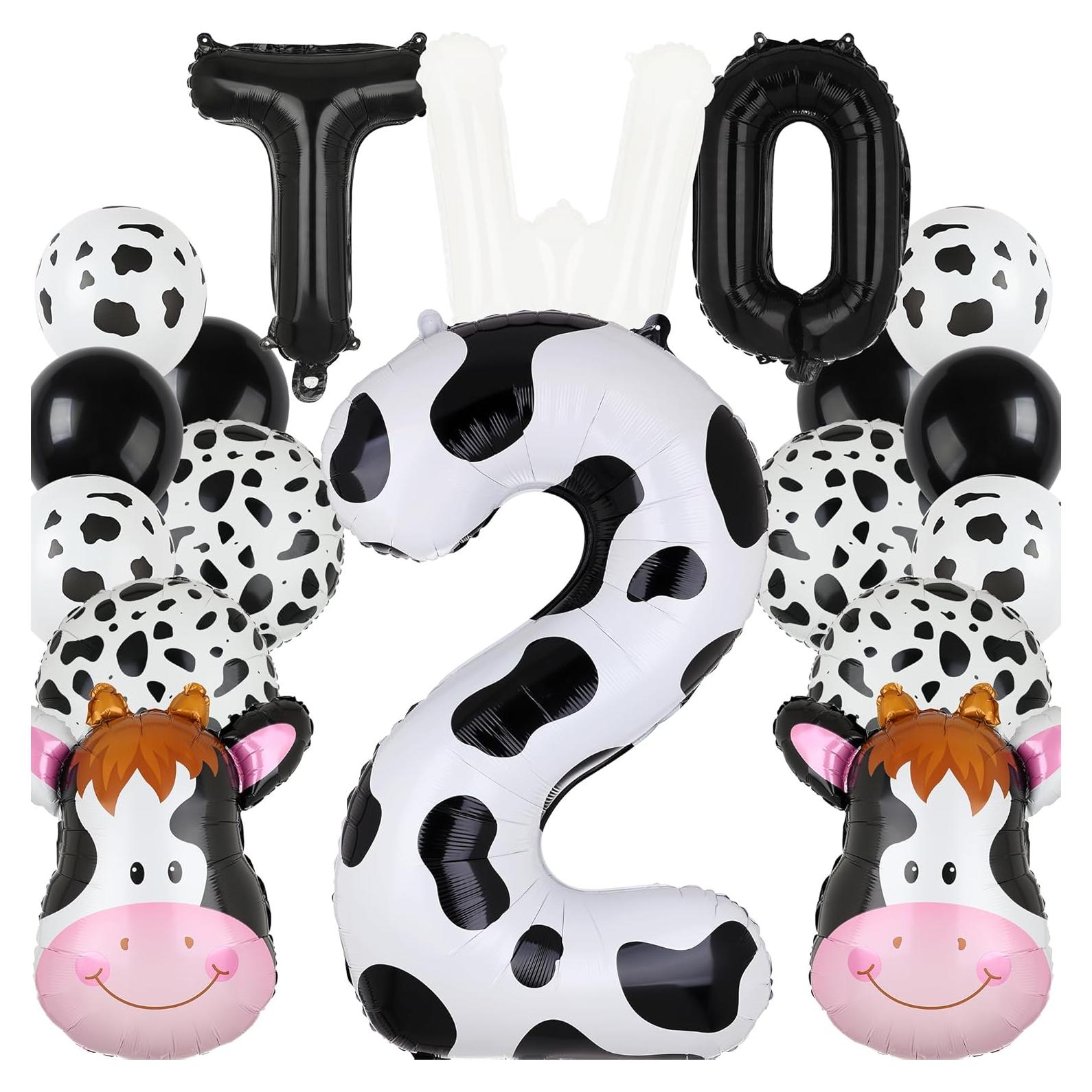 Globos de Número Vaca GGDE 100 cm 18 Pcs Decoración Fiesta