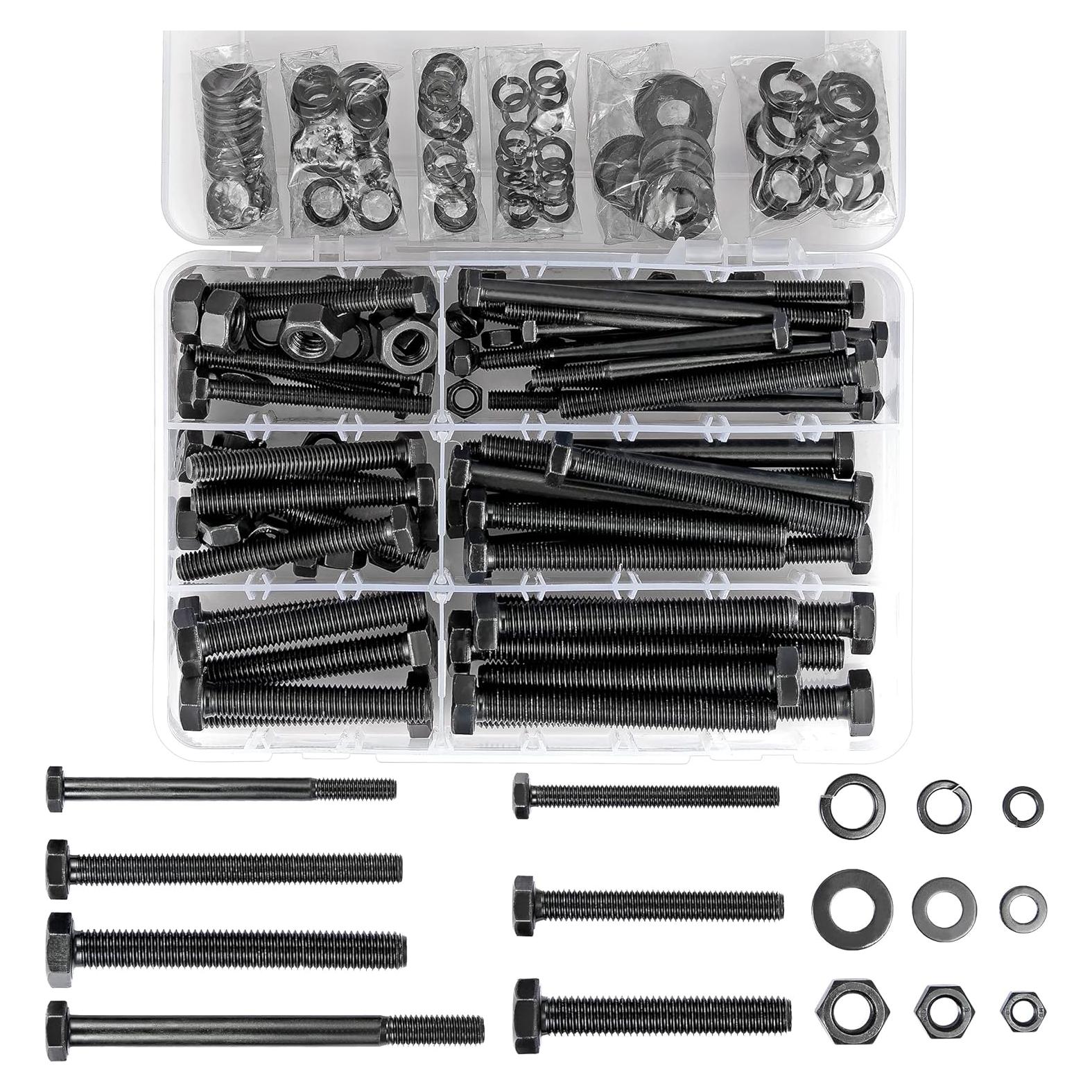 164 Piezas Tuercas y Tornillos Métricos Acero Aleado Grado 8.8