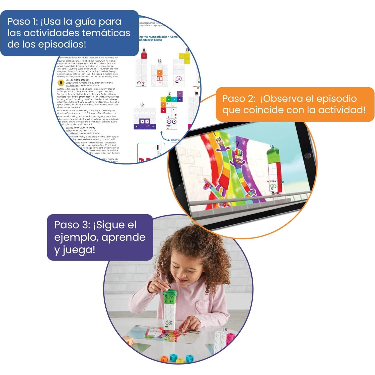 Set de Actividades MathLink Numberblocks 11-20 - hand2mind