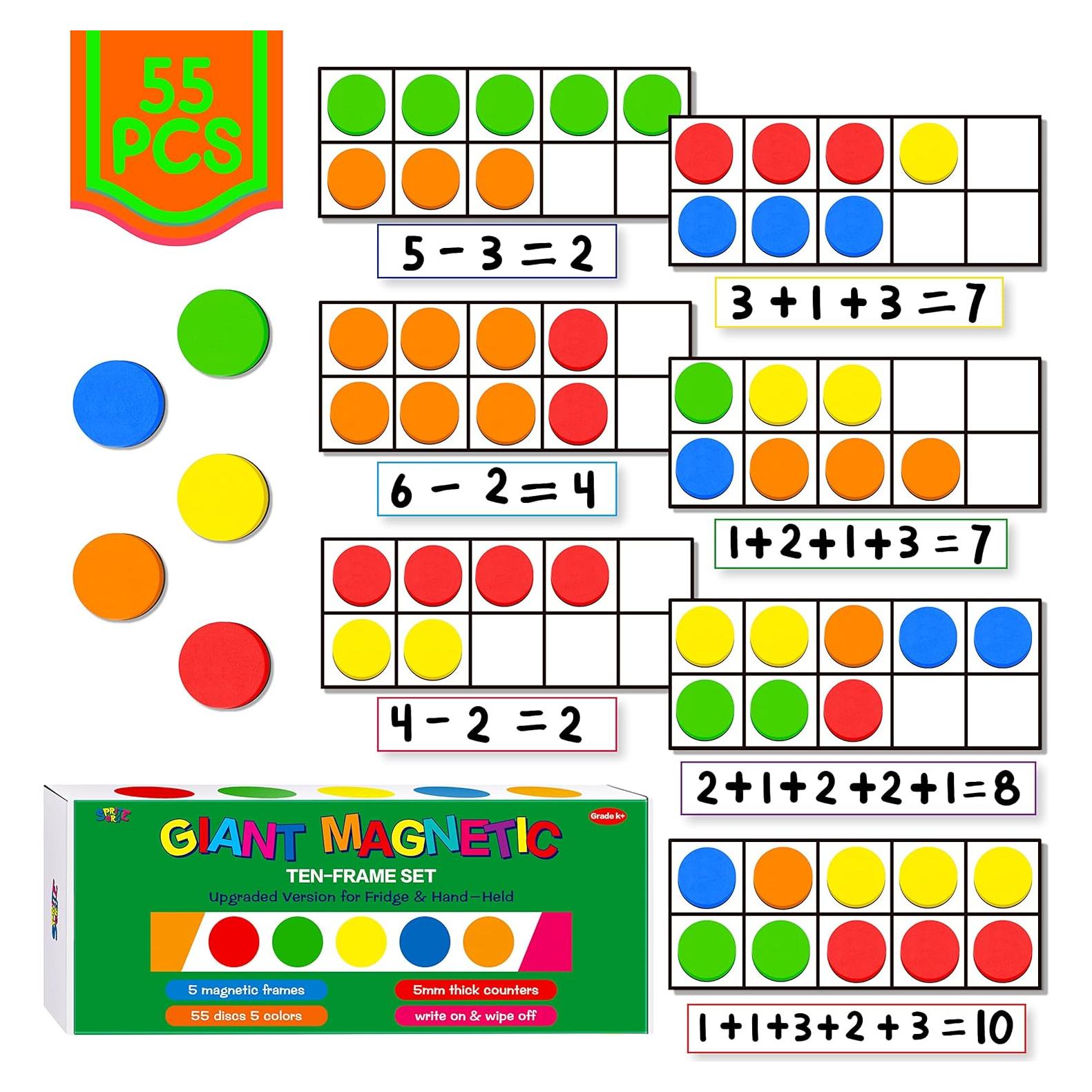 Juego de Cuadros Magnéticos SpriteGru 55 Discos Coloridos