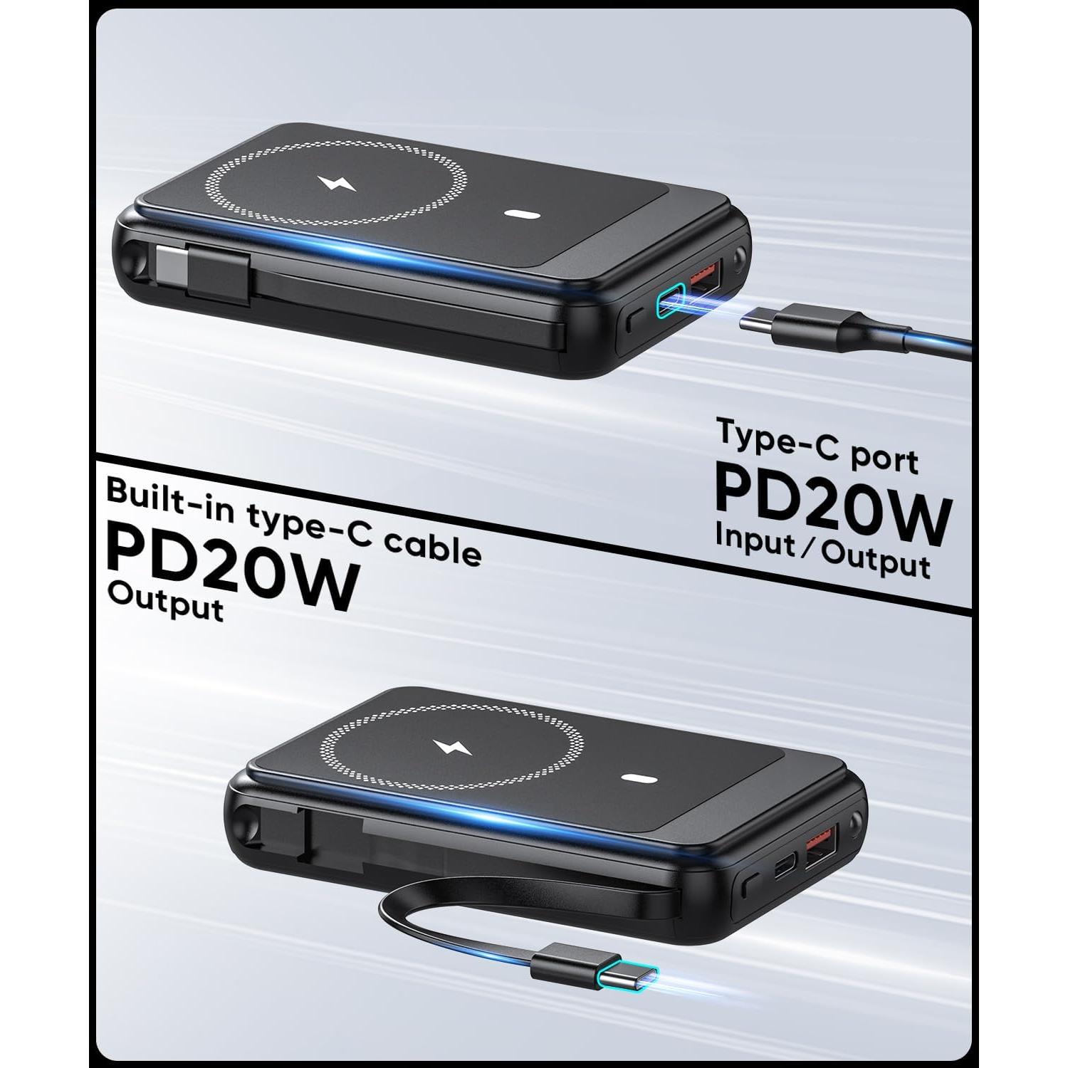 Batería Portátil Magnética 12000mAh Superallure para iPhone