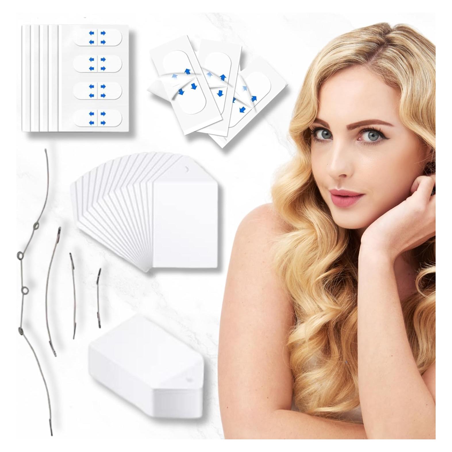 Kit de Cinta Levantadora Facial Invisible 124PCS - Antiarrugas