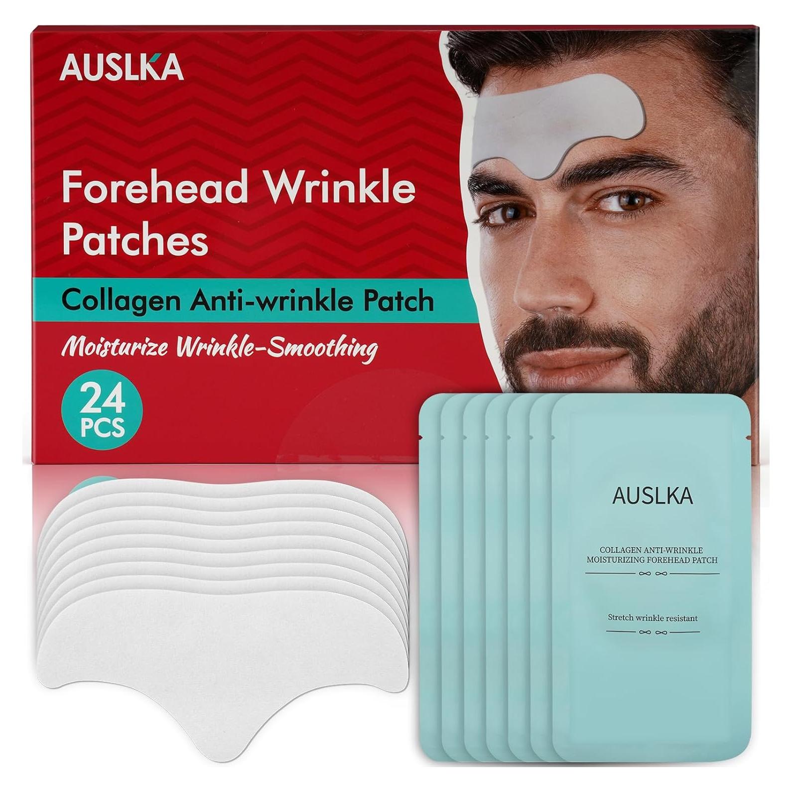 Parches Antienvejecimiento para Arrugas en la Frente AUSLKA 24PCS
