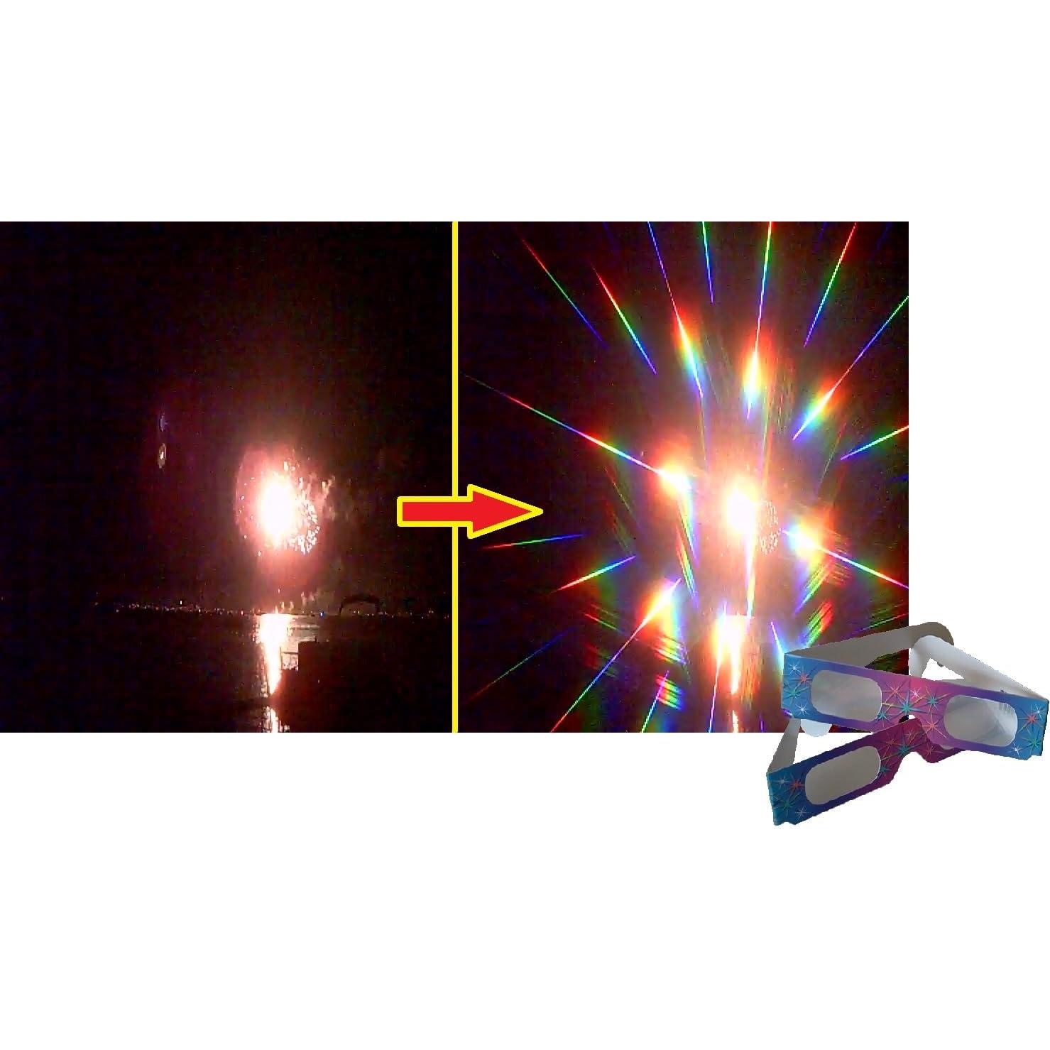 Gafas de Difracción de Fuegos Artificiales APO - 51 Piezas